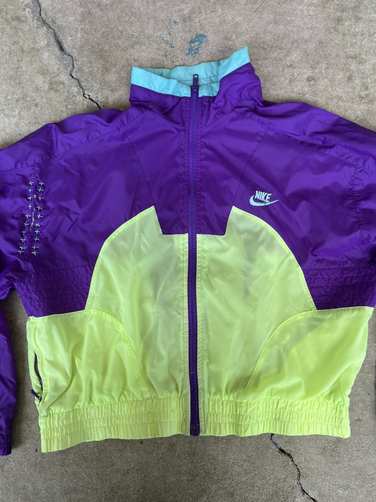 Handmade Custom Boro Repaired Neon Vintage Nike Windbreaker 215Emade Size US S / EU 44-46 / 1 - 2 Thumbnail
