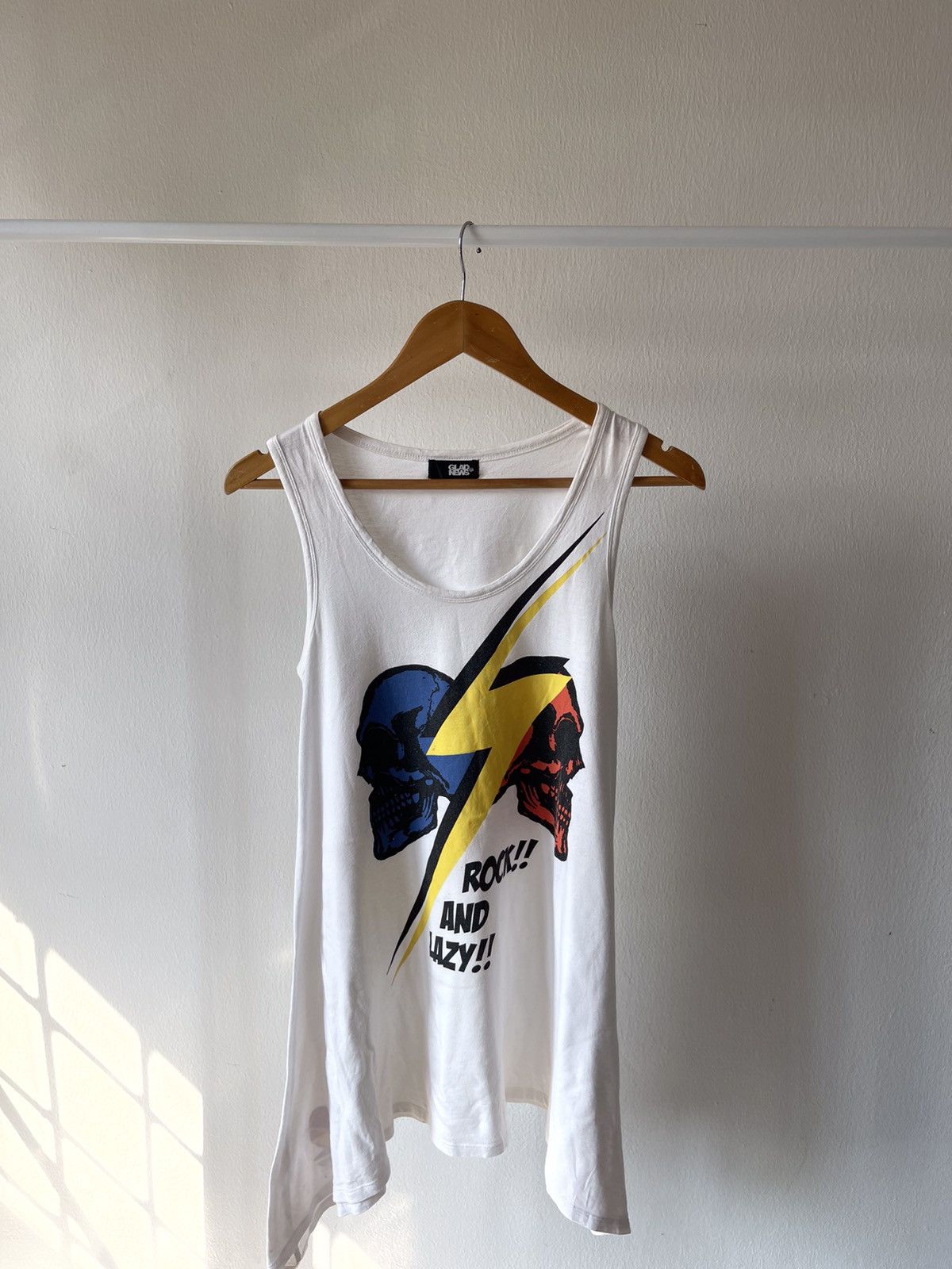 Hysteric Glamour × If Six Was Nine Glad News ‘Rock And Lazy’ Tanktop Size US XS / EU 42 / 0 - 1 Thumbnail