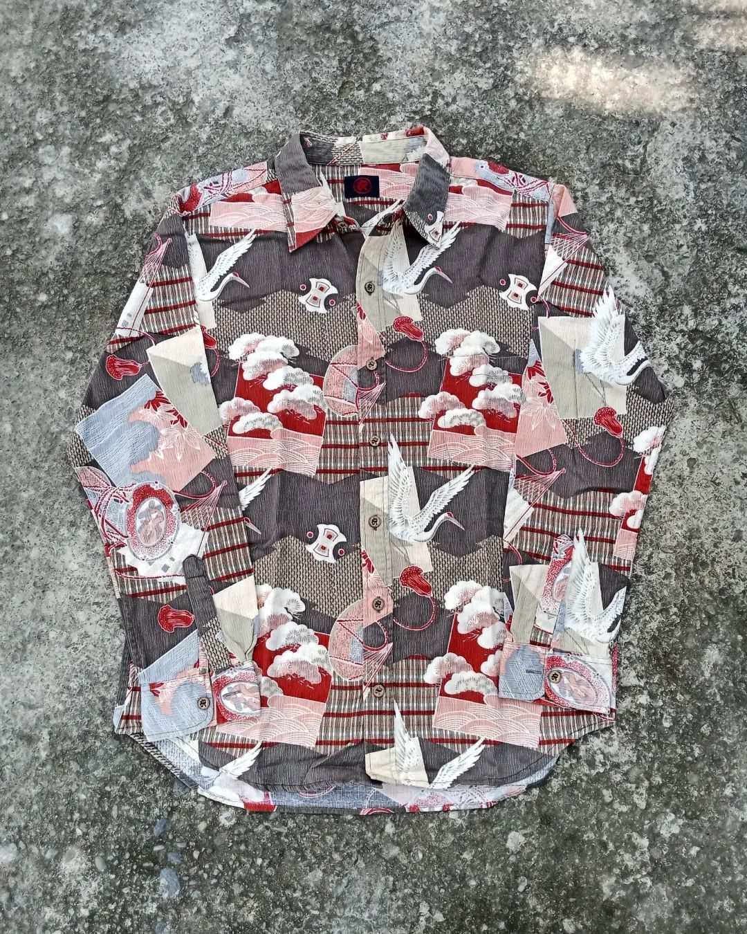 Japanese Brand Hawaian Shirt Stork Cloud L/S Size US L / EU 52-54 / 3 - 1 Thumbnail