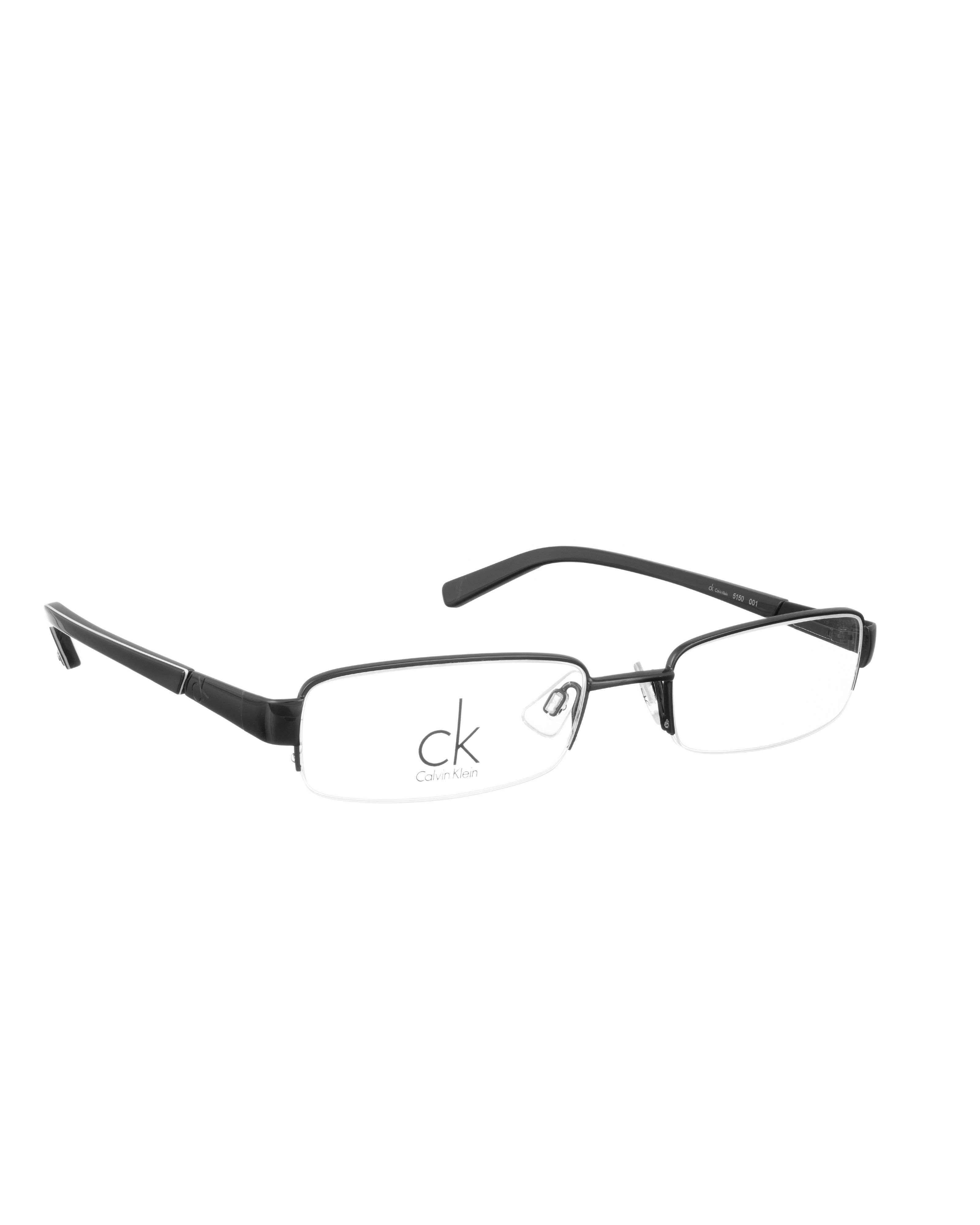Calvin Klein Calvin Klein 00s Half Rim Black Plastic Glasses Size ONE SIZE - 1 Thumbnail