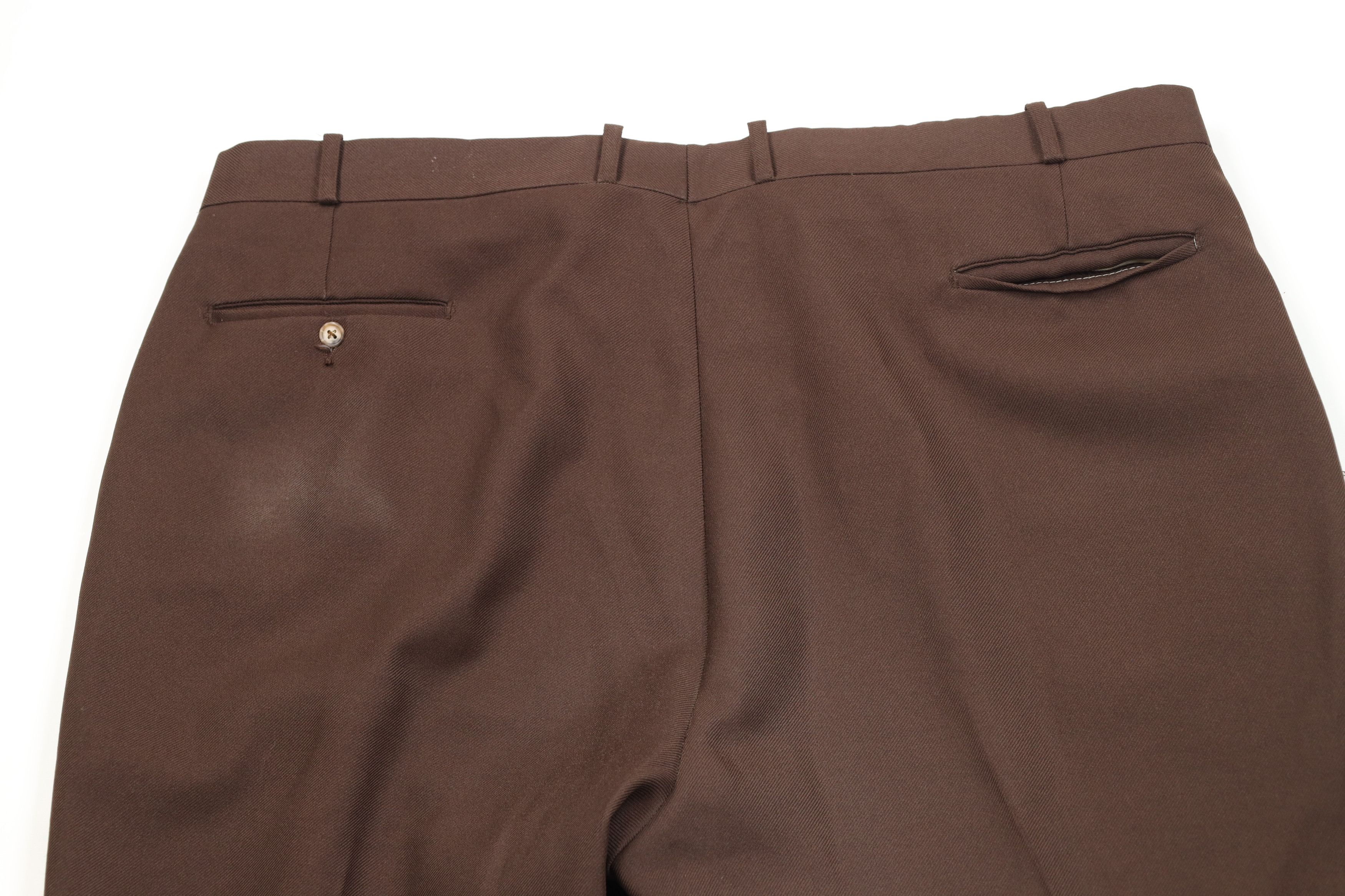 Vintage Vintage 70s Streetwear Flared Wide Leg Chino Pants Brown USA Size US 36 / EU 52 - 11 Thumbnail