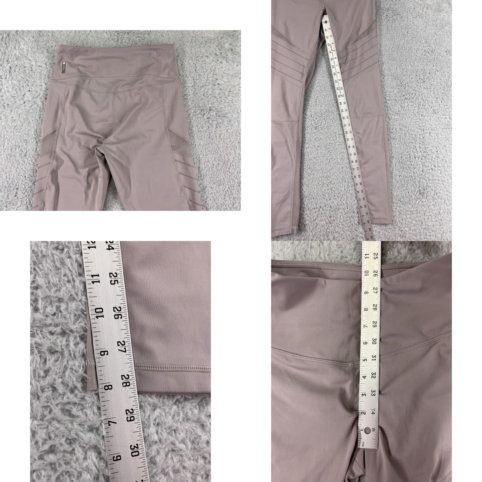 Vintage Zella Pink Leggings Womens Small Polyester Blend Athletic Yoga Gym Straight Leg Style XS-? Size 28" / US 6 / IT 42 - 8 Thumbnail