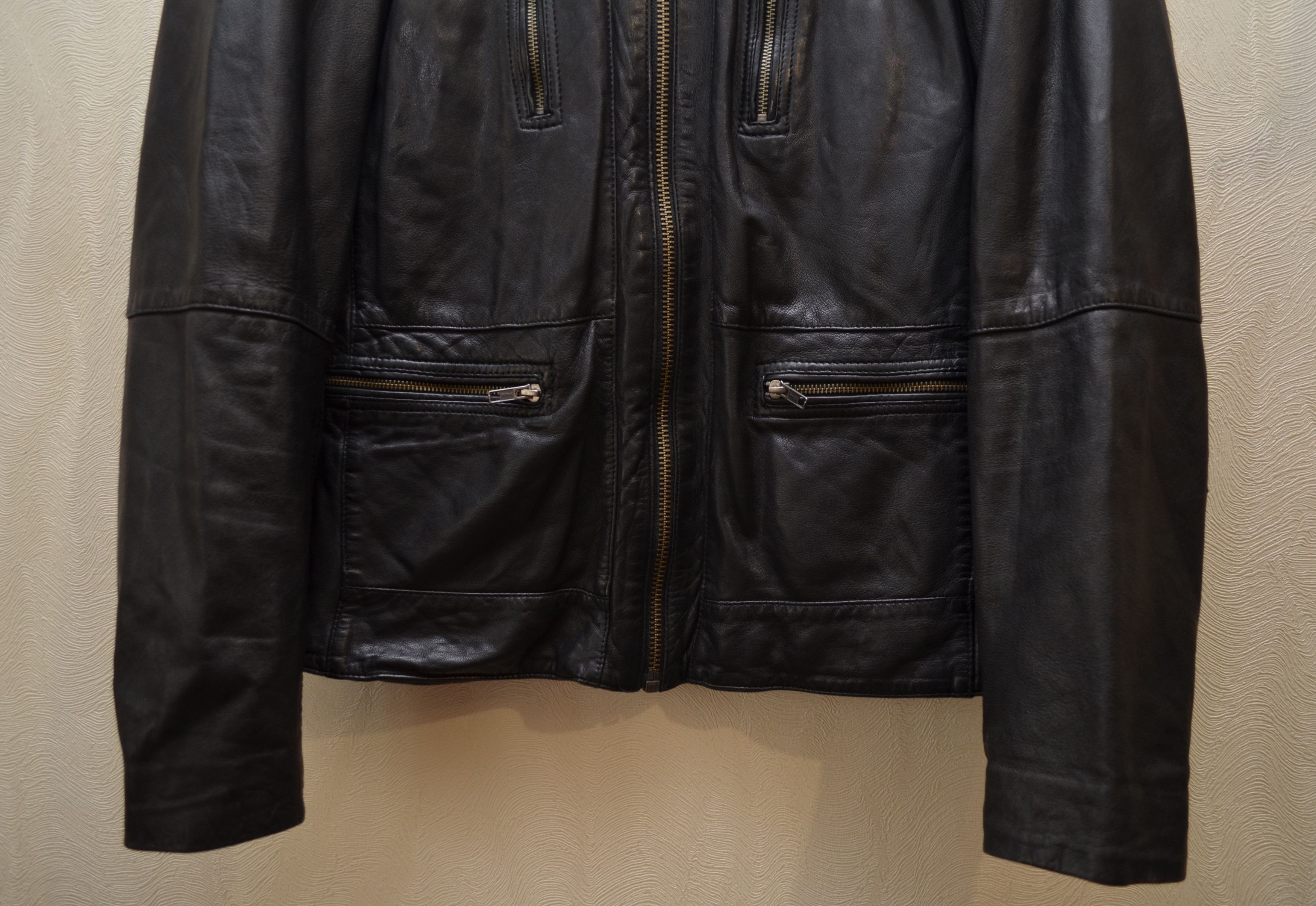 IKKS IKKS Lamb Leather Black Jacket Size XL RARE Size US XL / EU 56 / 4 - 3 Thumbnail