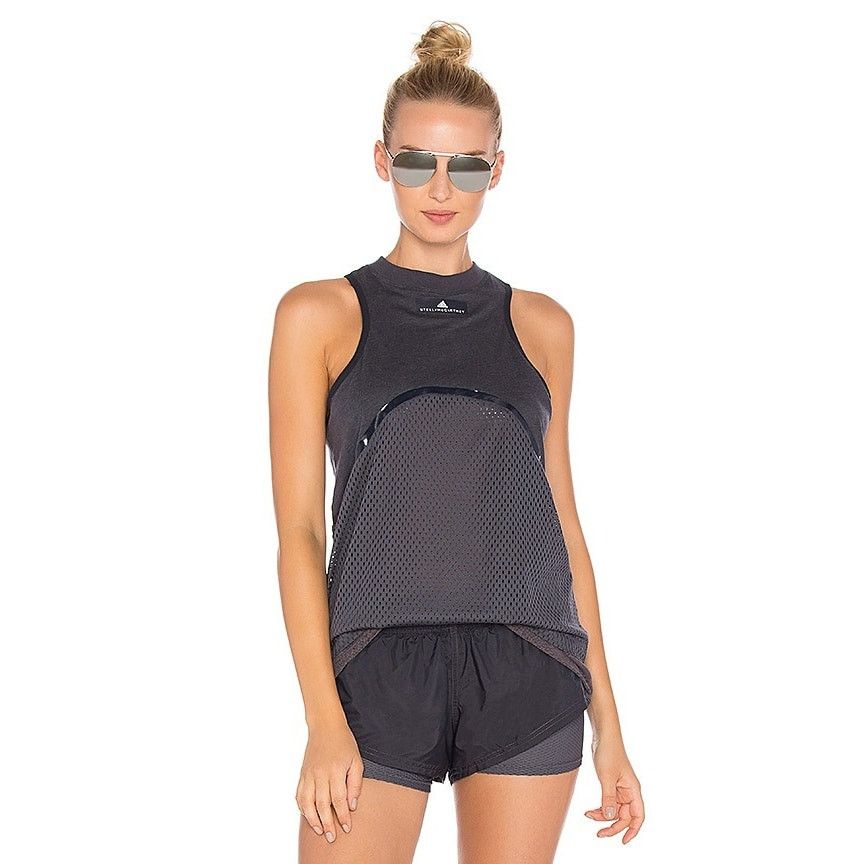 Stella McCartney Adidas By Stella McCartney Yoga Mesh Tank Top XS Size XS / US 0-2 / IT 36-38 - 1 Thumbnail