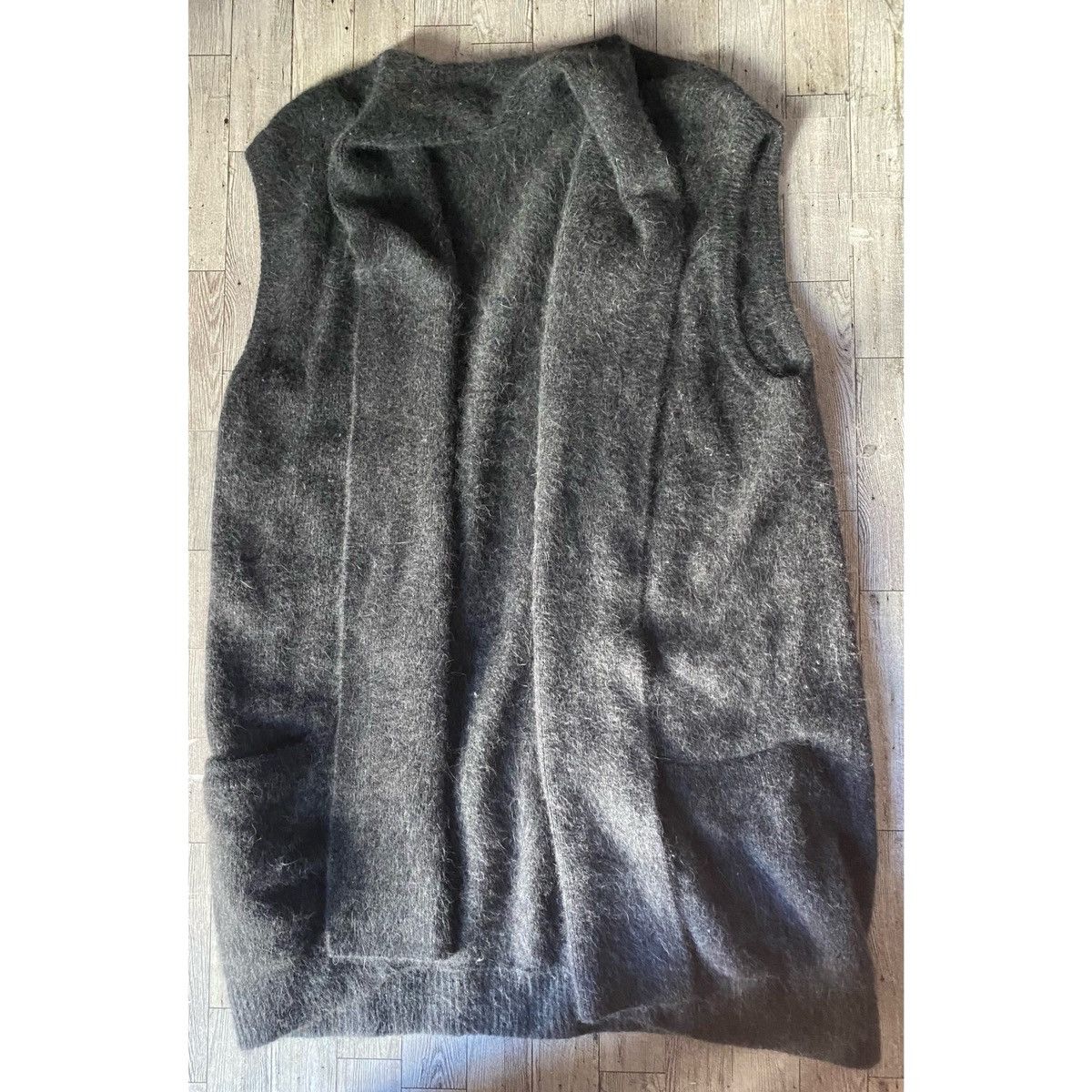 Vintage Rafella, Vintage, Charcoal, Mohair, Sleeveless Vest/Cardigan Size M / US 6-8 / IT 42-44 - 12 Thumbnail