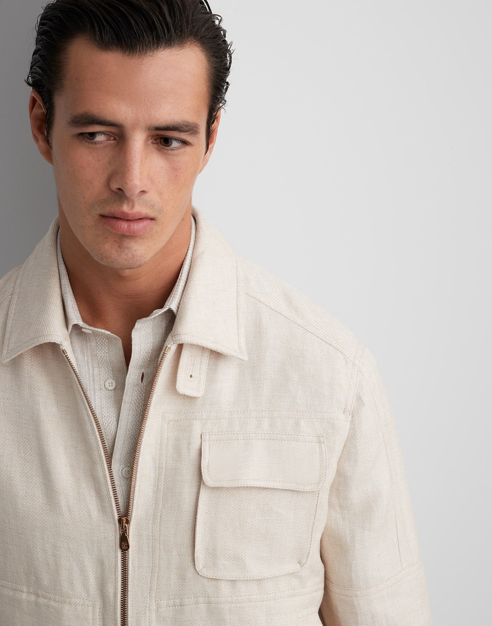 Brunello Cucinelli Jacket in Light Beige Size US M / EU 48-50 / 2 - 5 Thumbnail