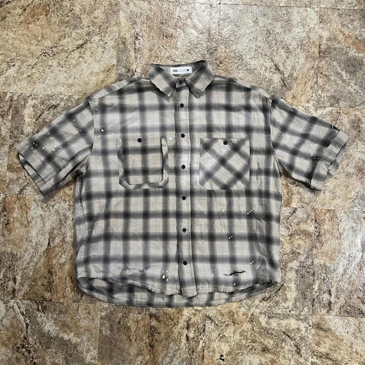 Zara Zara Distressed Button up Size US S / EU 44-46 / 1 - 1 Thumbnail