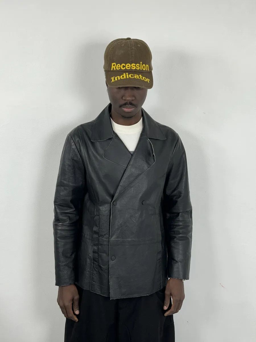 Emporio Armani SS2013 Emporio Armani Black Eroded Blazer Officer Jacket Size US M / EU 48-50 / 2 - 3 Thumbnail