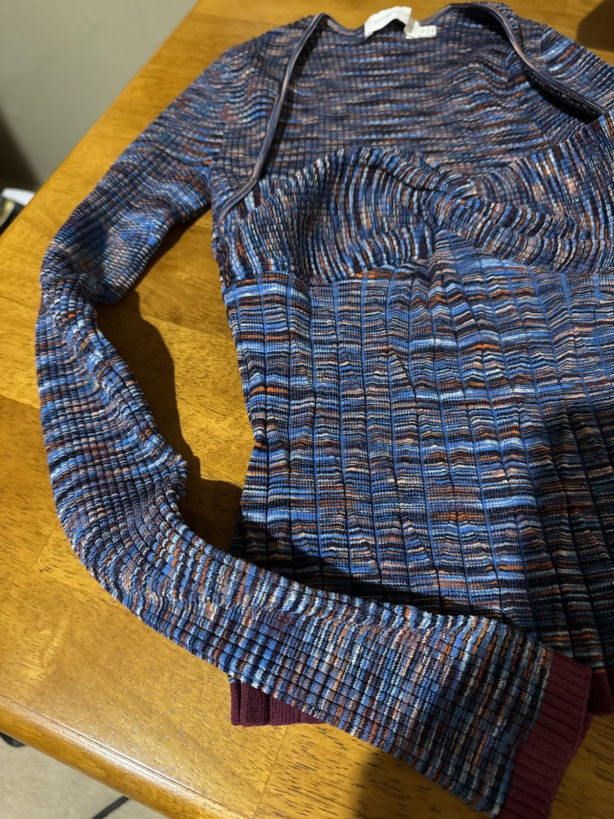 Jonathan Simkhai Jonathan Simkhai multi blue space dyed twist front sweater Size XS / US 0-2 / IT 36-38 - 2 Thumbnail