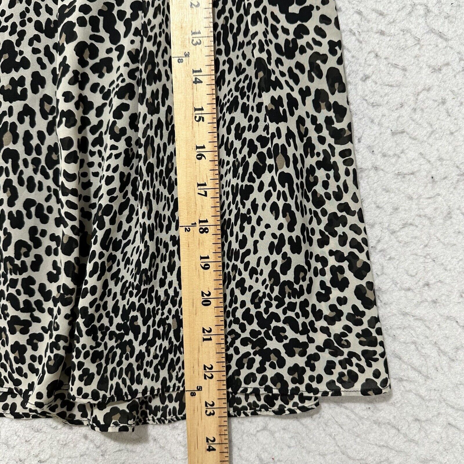 Other Worthington Women's 14 Black White Leopard Print Skirt Lined Size 36" / US 14 / IT 50 - 13 Thumbnail