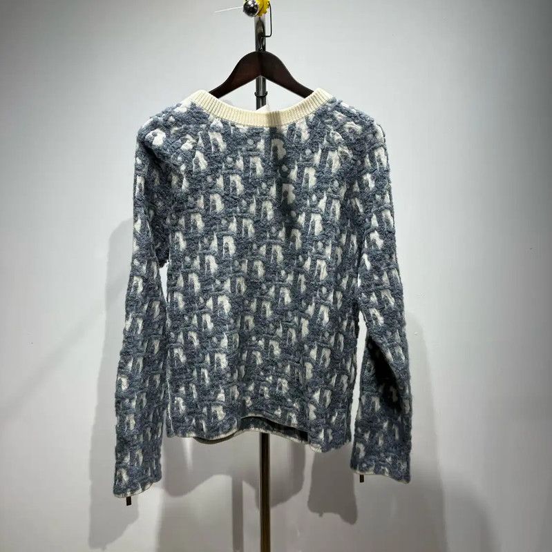Dior Dior Blue Cashmere Men's Sweatshirt 0089 Size US S / EU 44-46 / 1 - 1 Thumbnail