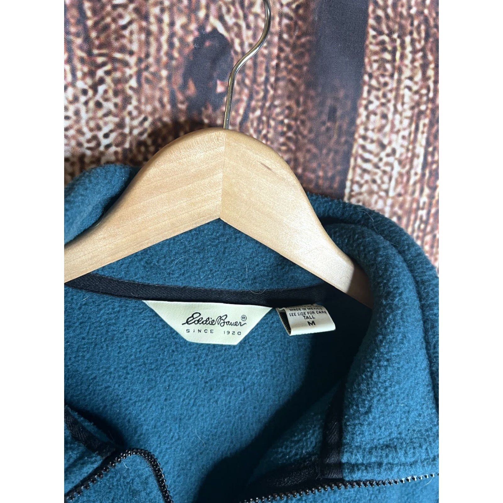 Eddie Bauer Eddie Bauer Pullover Mens Medium Tall Blue Fleece Quarter Zip Size US M / EU 48-50 / 2 - 2 Thumbnail