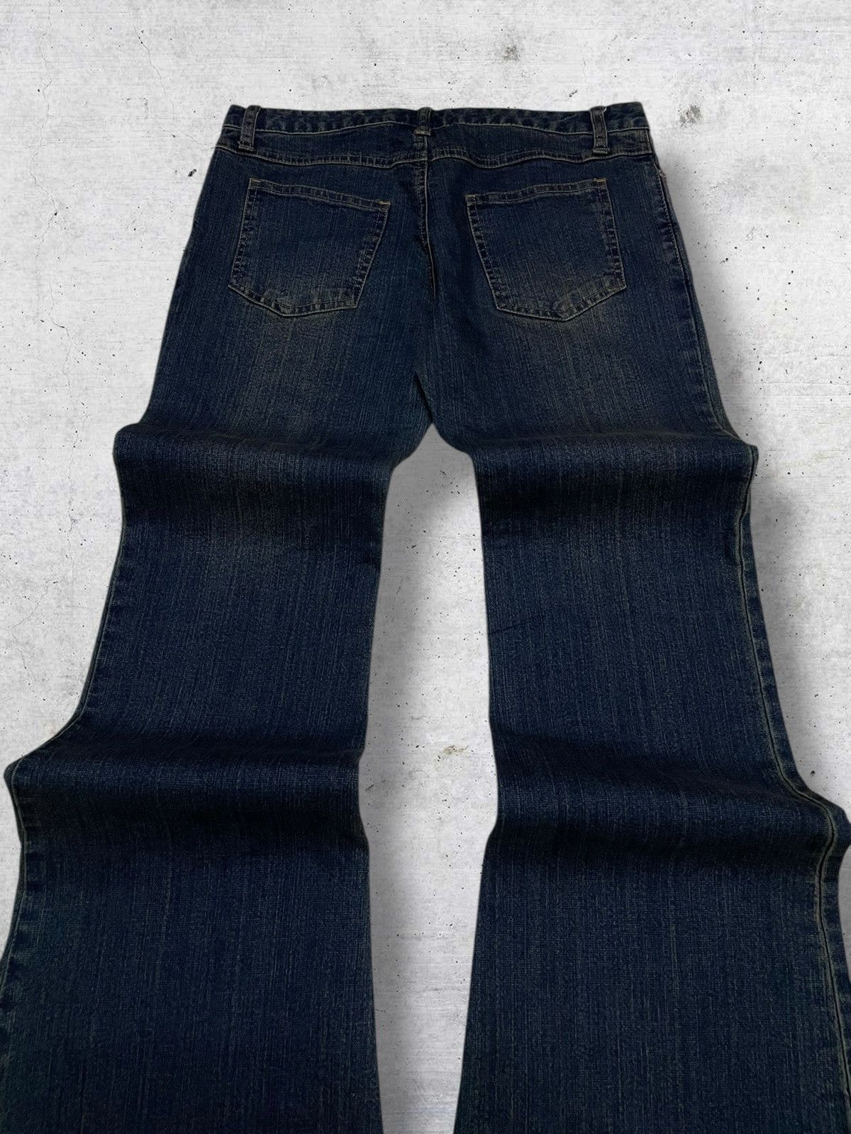 Tornado Mart VINTAGE JOUERAUX JAPAN DESIGNER 90S CLASSIC FLARED CUT DENIM Size US 29 - 10 Thumbnail