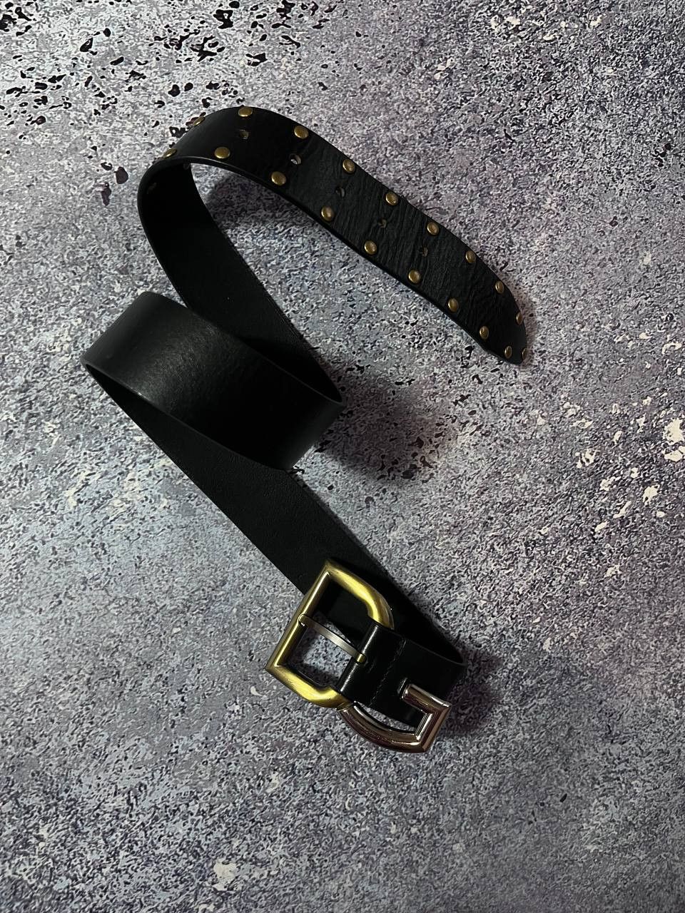Dolce & Gabbana D&G Dolce Gabbana Vintage leather belt Metal logo 93 cm Size ONE SIZE - 2 Thumbnail
