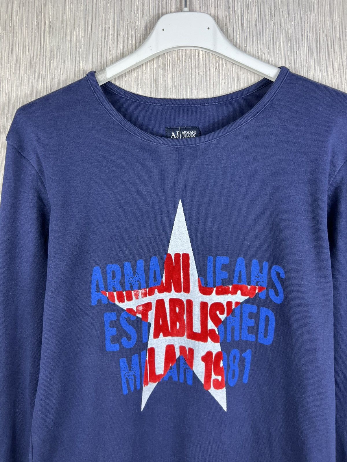 Giorgio Armani Vintage Giorgio Armani archival jeans navy star long sleeve Size US S / EU 44-46 / 1 - 3 Thumbnail