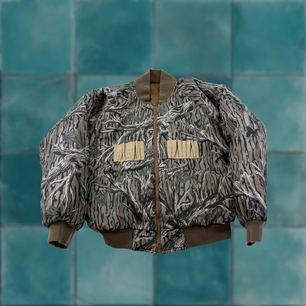 Vintage Columbia Jacket Mens Medium Camo Mossy Oak Reversible Bomber Hunting F5HM5020 Size US M / EU 48-50 / 2 - 1 Thumbnail