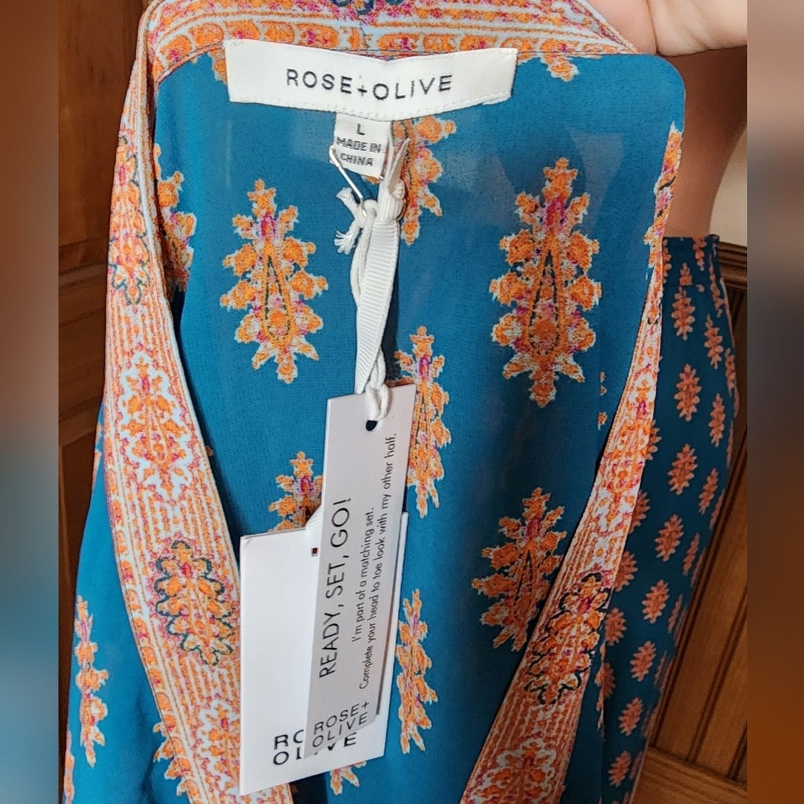 Other Rose + Olive Teal Orange 2-Piece Set Resort Large Size 34" / US 12 / IT 48 - 7 Thumbnail