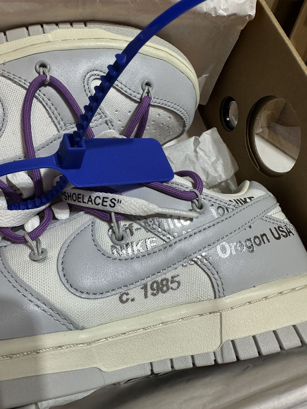 Nike × Off-White Lot 48 Nike x Off White Dunk Low Size US 8.5 / EU 41-42 - 7 Thumbnail