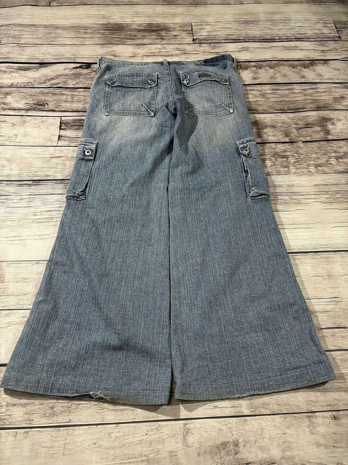 If Six Was Nine × Japanese Brand × Vintage 🥶VTG BALENCIAGA HYSTERIC GLAMOR STYLE FLARED BAGGY JEANS Size US 32 / EU 48 - 6 Thumbnail