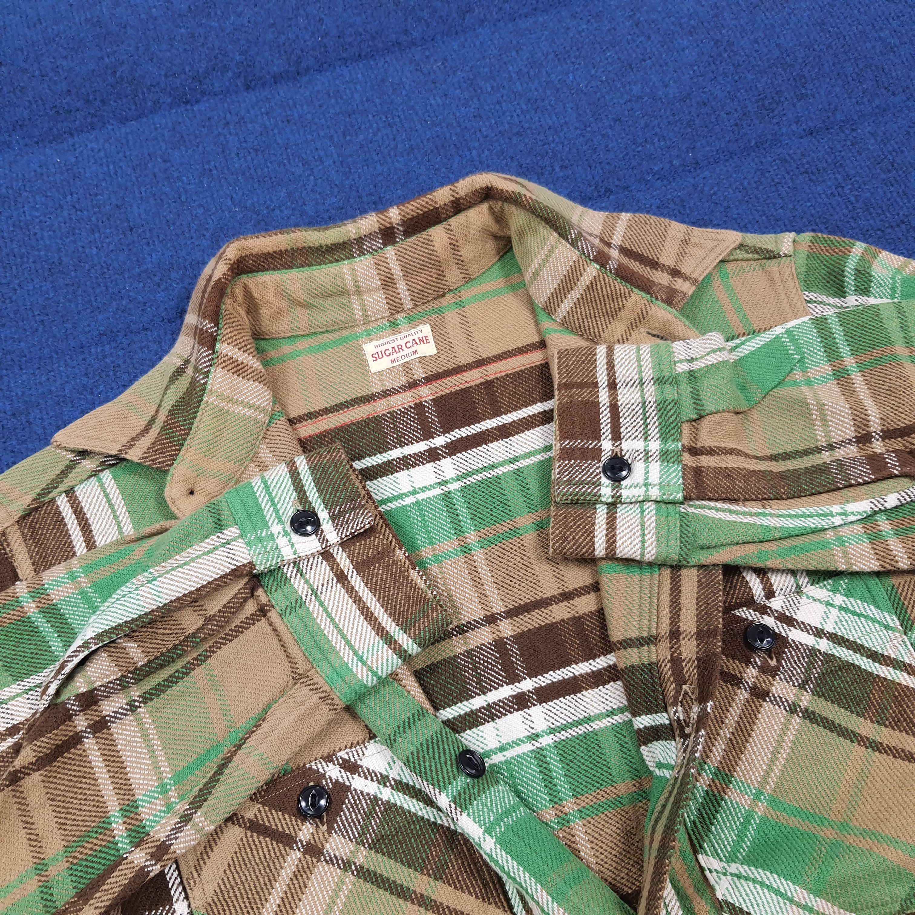Sugar Cane Vintage Sugar Cane Japan Flannel Button Up Shirt C299N15 Size US M / EU 48-50 / 2 - 4 Thumbnail