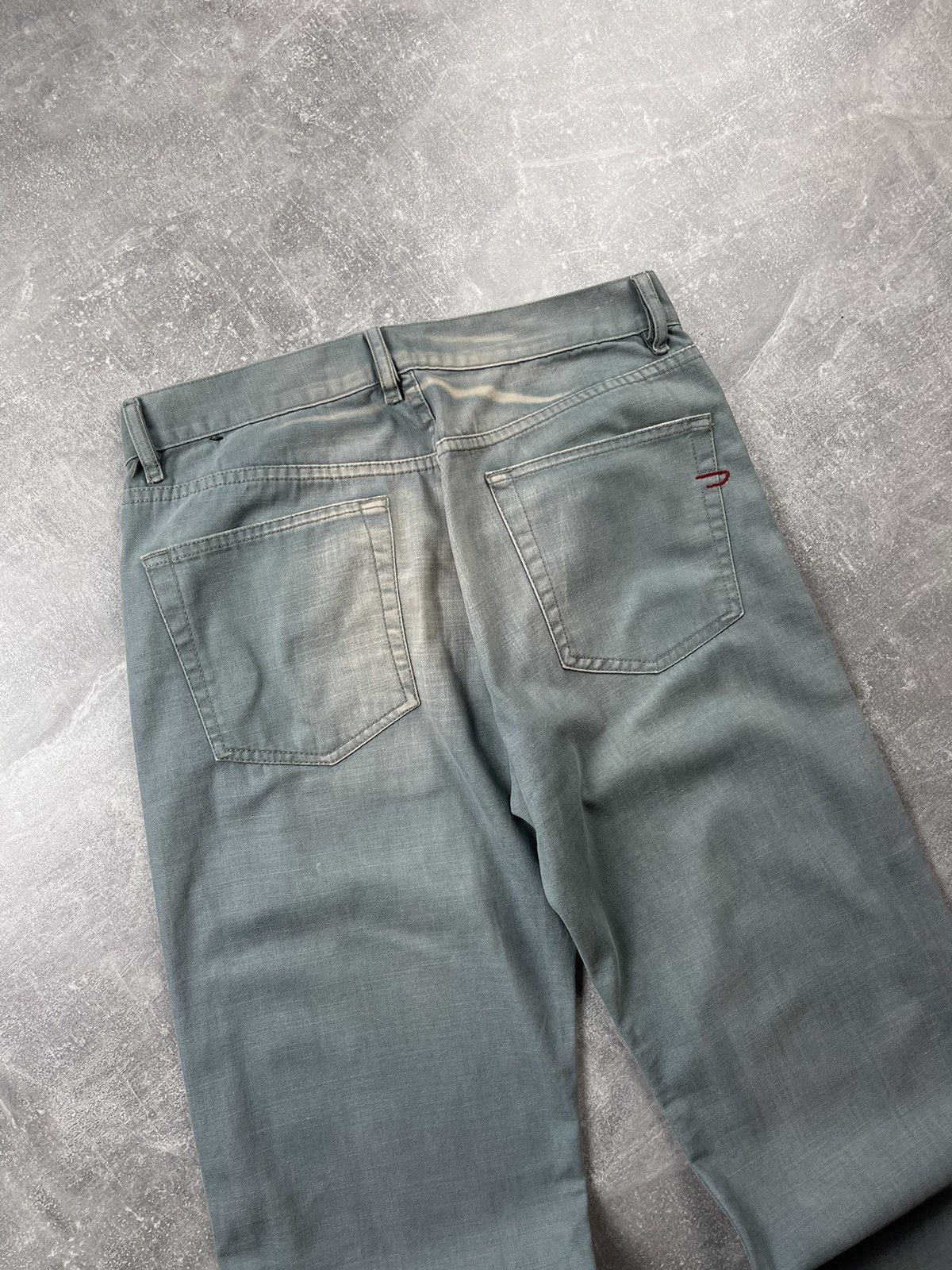 Diesel Diesel Industry Jeans – Faded Green Straight Fit Size US 33 - 4 Thumbnail
