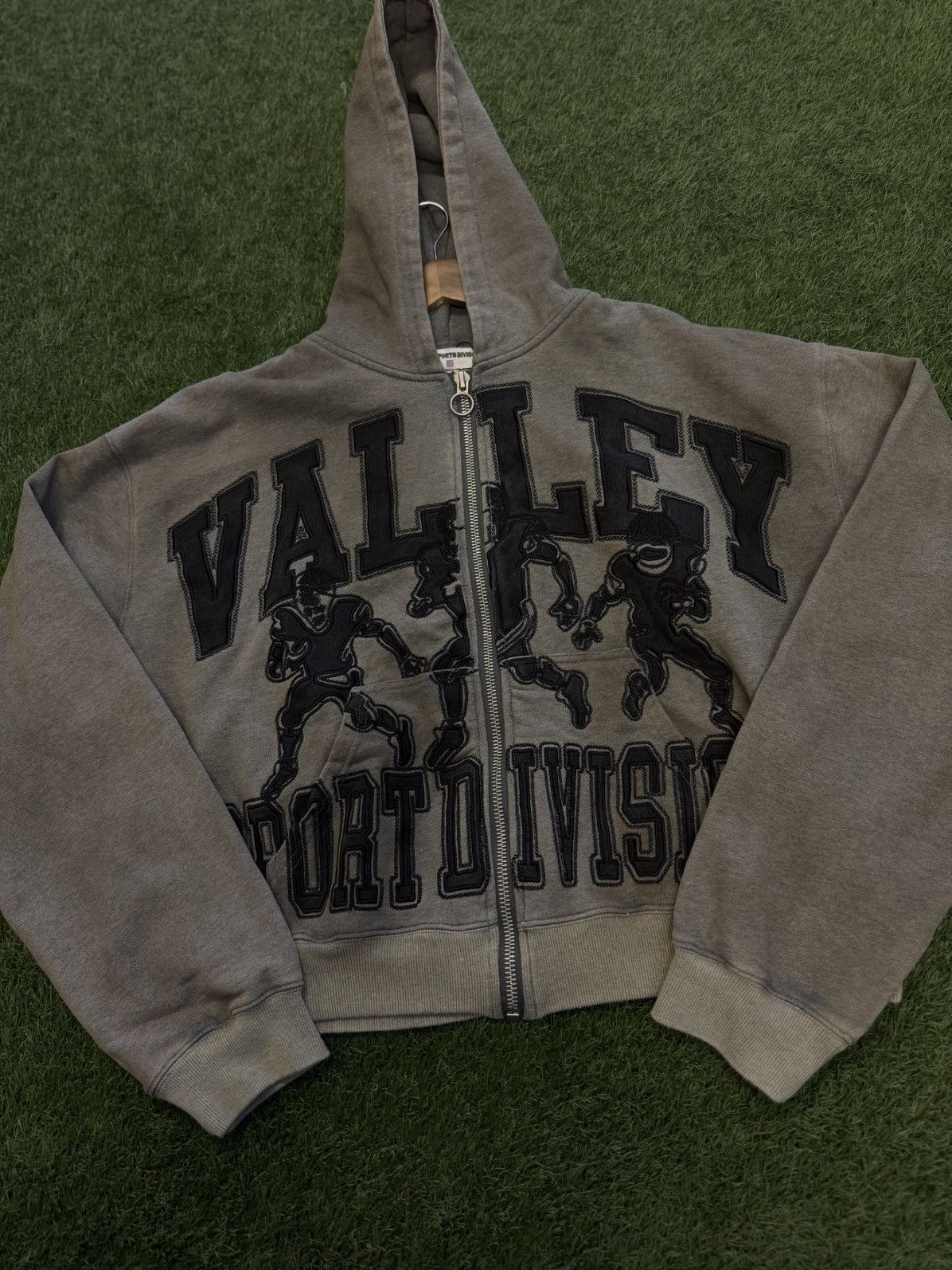 Vale Vale Hoodie Zip Up Grey Black Size XXL (NEW) Size US XXL / EU 58 / 5 - 2 Thumbnail