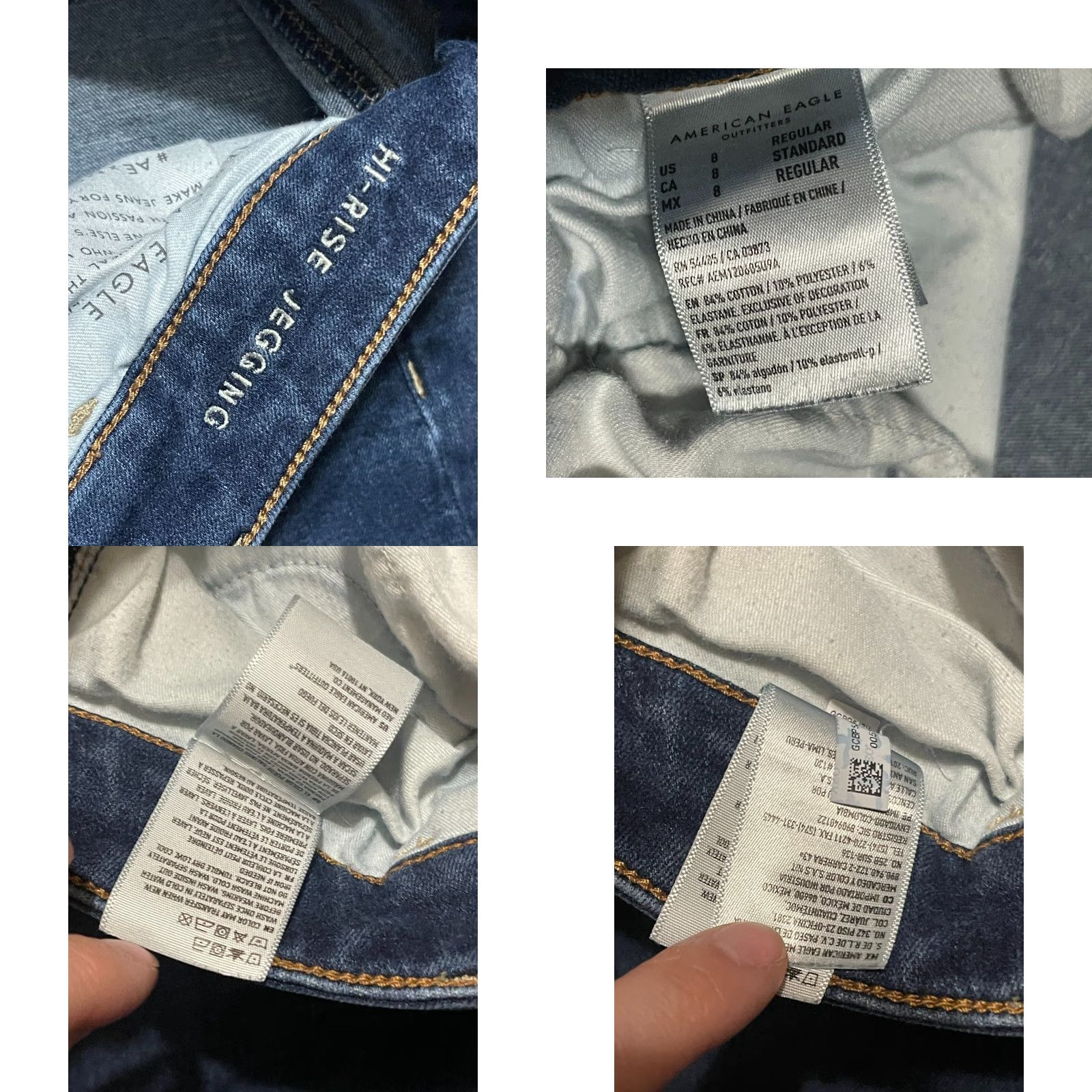 American Eagle Outfitters American Eagle Outfitters Jeans Women 8 Blue Denim Skinny Dark Wash Jeans Size 30" / US 8 / IT 44 - 8 Thumbnail