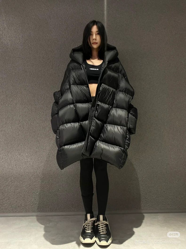 Rick Owens Rick Owens Silhouette hooded goose down jacket 2503-Nextar Size US M / EU 48-50 / 2 - 2 Thumbnail