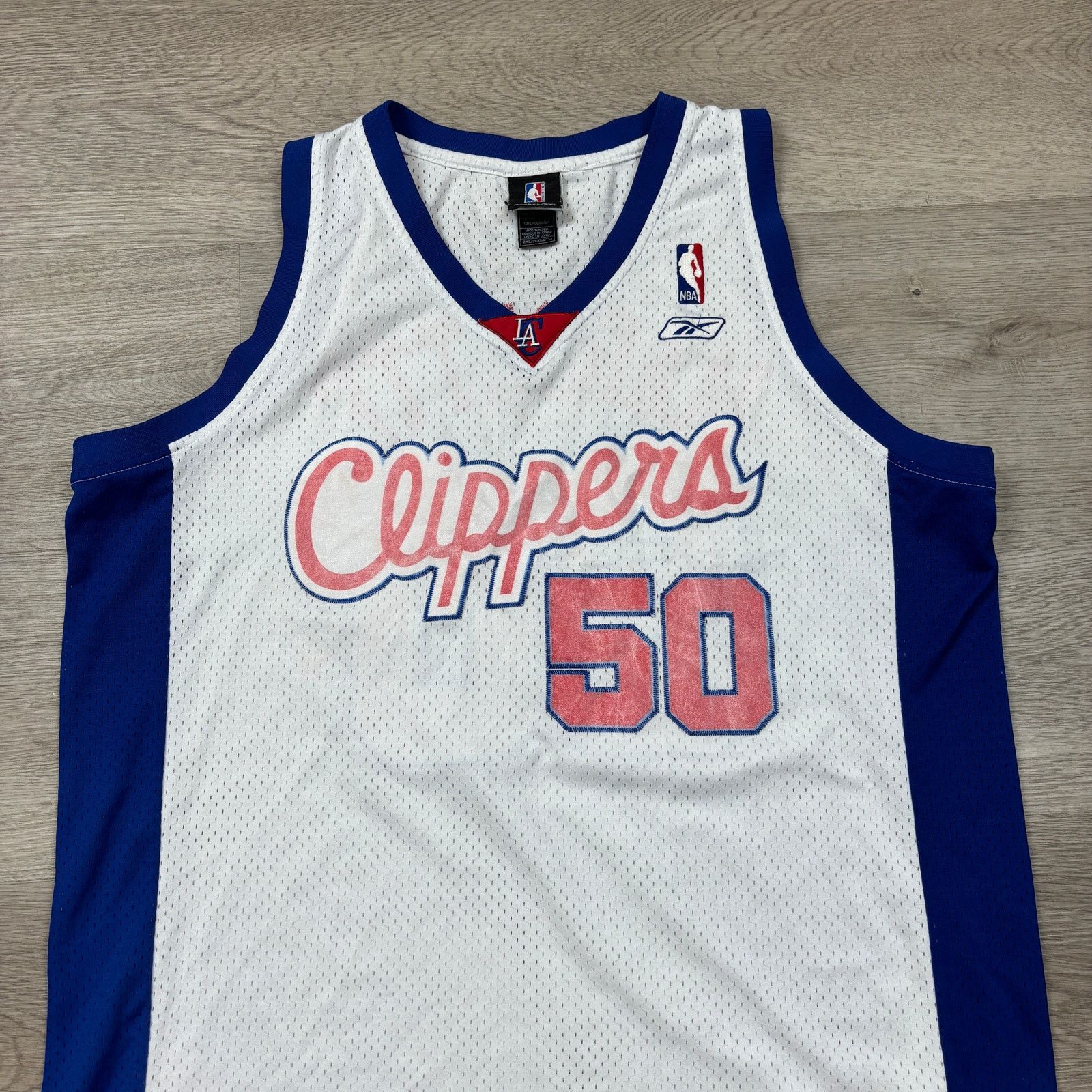 NBA × Reebok × Vintage VTG Reebok NBA LA Clippers Corey Maggette 50 Jersey Mens 2XL Size US XXL / EU 58 / 5 - 2 Thumbnail