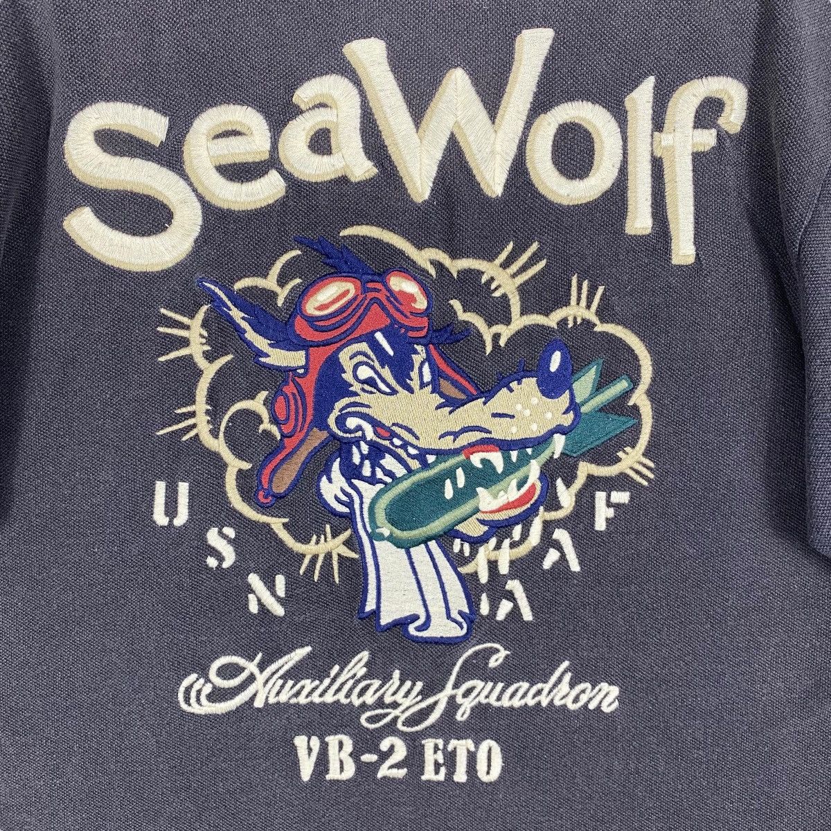Avirex AVIREX SEAWOLF USN Embroidery Logo Polo Shirt Medium Size Size US M / EU 48-50 / 2 - 2 Thumbnail