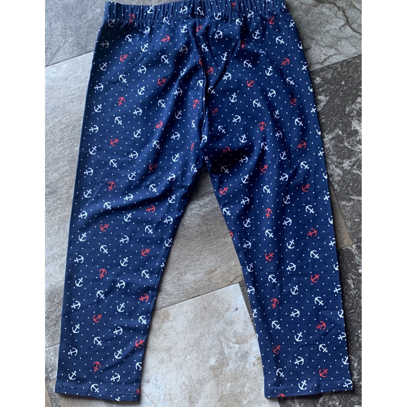 Vintage NWT Nobo Juniors Elastic waist Blue Capri Leggings Anchor Print Med 7-9 New 264 Size 32" / US 10 / IT 46 - 5 Thumbnail