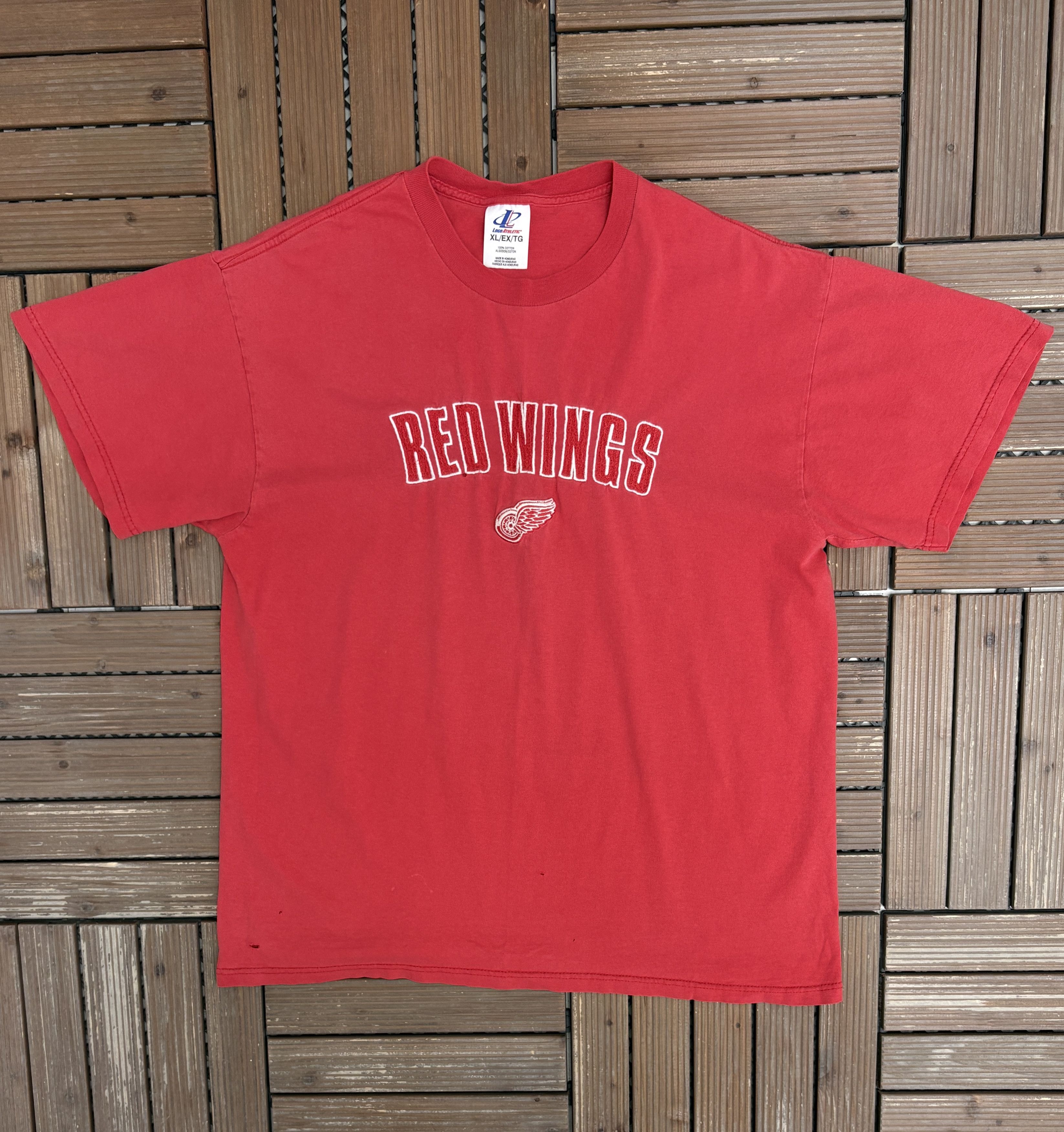 Logo Athletic × Vintage Detroit Red Wings Vintage Red T-Shirt Tee Size US XL / EU 56 / 4 - 1 Thumbnail