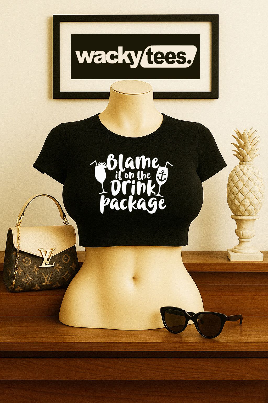 Other Blame It On The Drink Package Cruise Graphic Tee Shirt Size US L / EU 52-54 / 3 - 1 Thumbnail