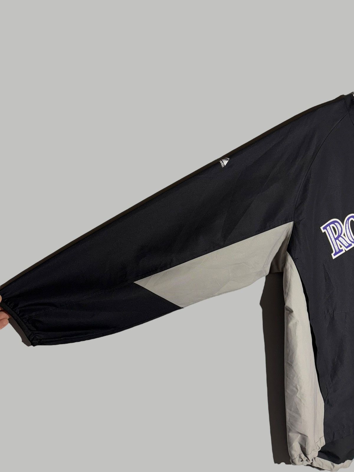 MLB 🔥 Y2K MLB ROCKIES PULLOVER JACKET COZY NYLON STARTER VIBES Size US XXL / EU 58 / 5 - 5 Thumbnail