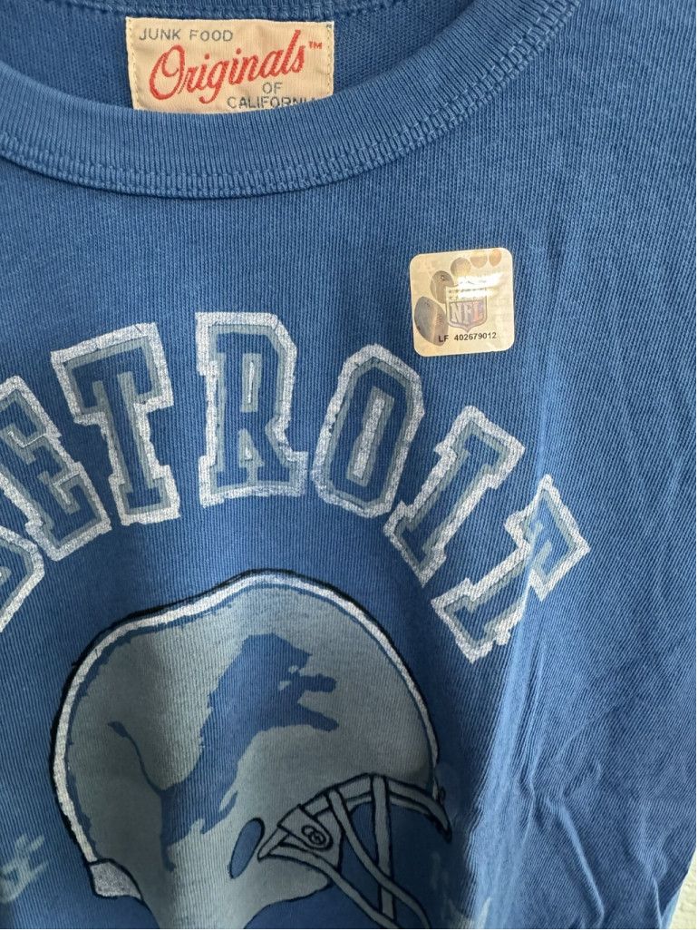 Junk Food Detroit Lions Junk Food Women's tee Sz S Blue NEW WITH TAGS Size S / US 4 / IT 40 - 4 Thumbnail