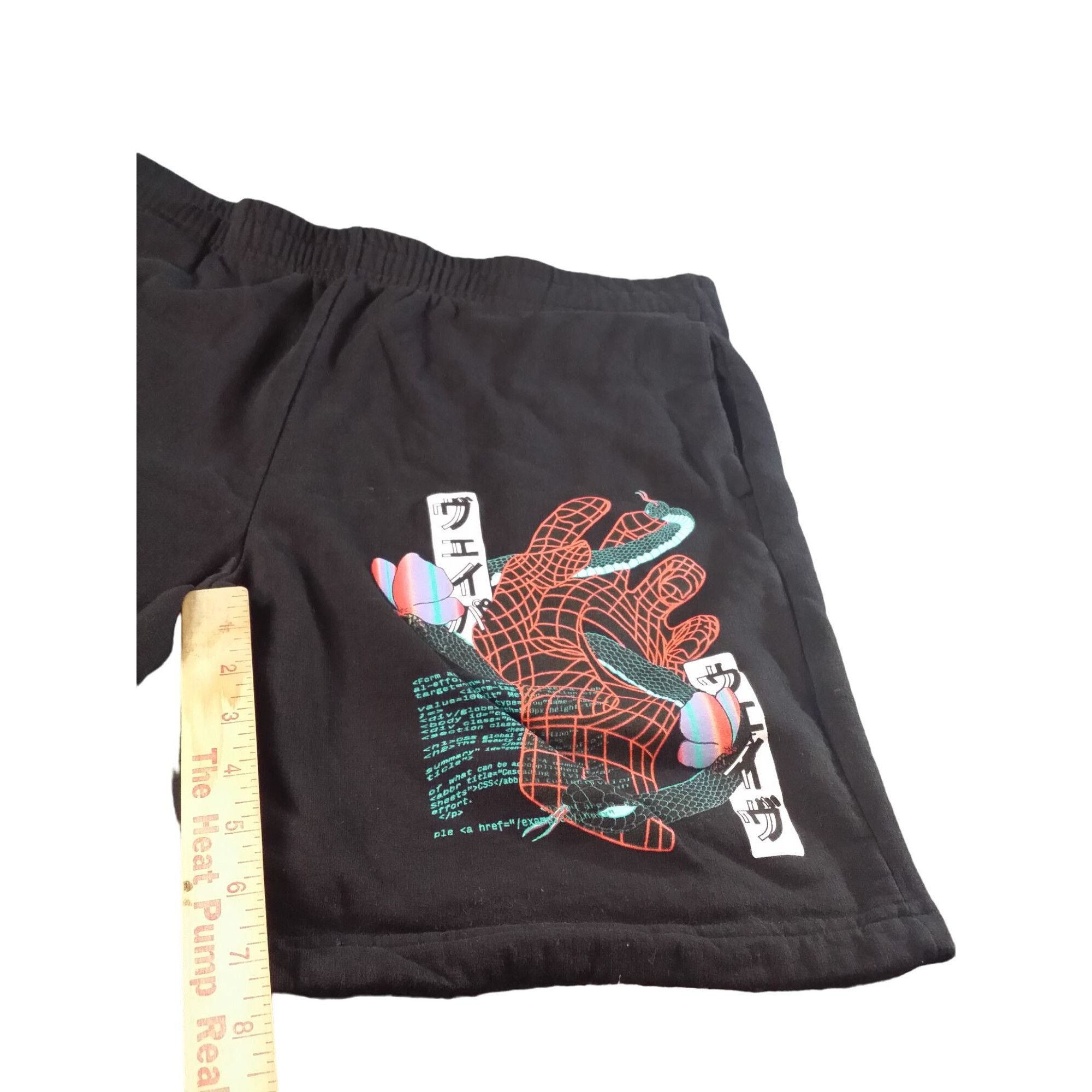 Zumiez Zumiez Vitriol Shorts Men Sz XL Black Cotton Pockets Graphic Size US 40 / EU 56 - 6 Thumbnail