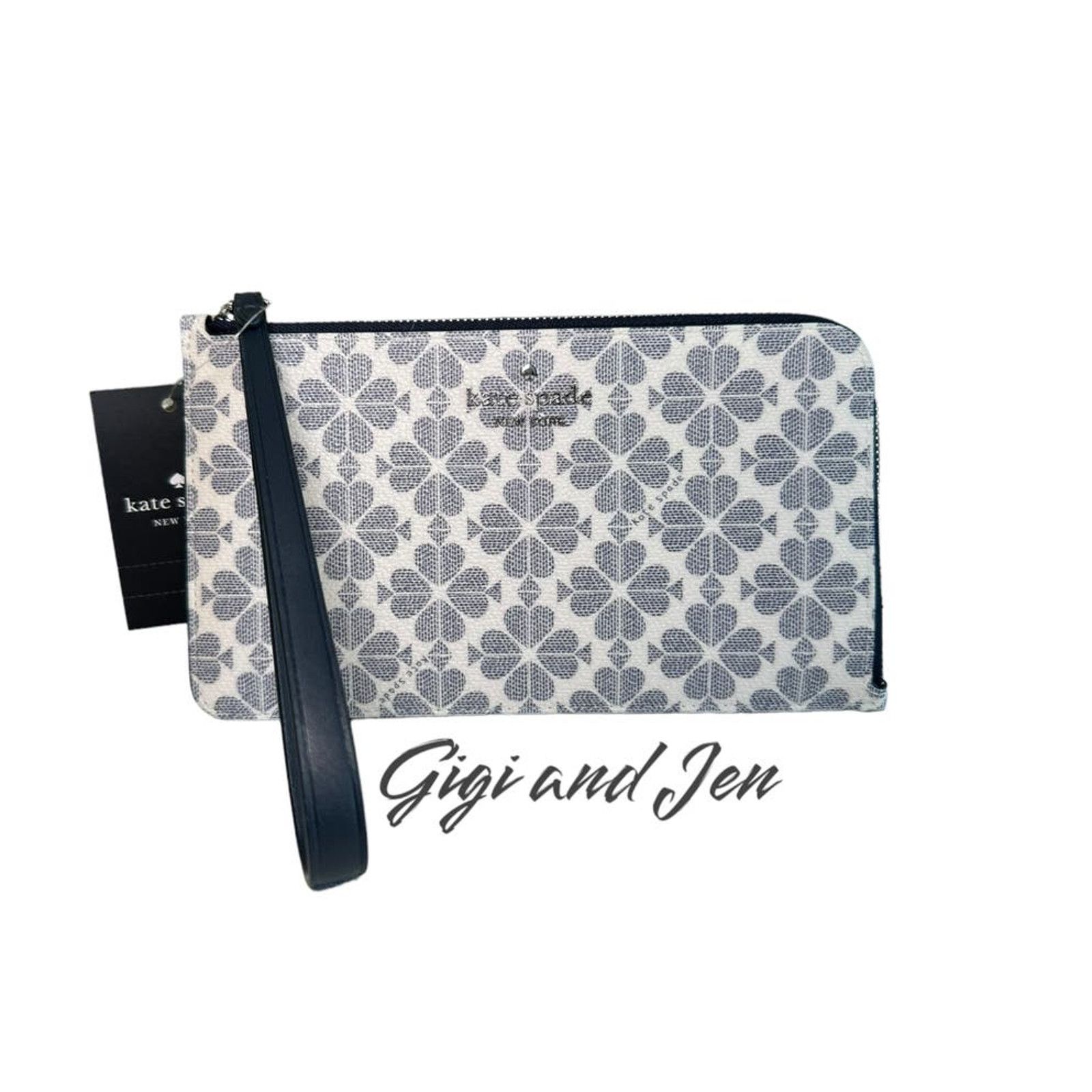 Kate Spade Kate Spade Lucy Spade Flower Medium L-zip Wristlet Size ONE SIZE - 1 Thumbnail