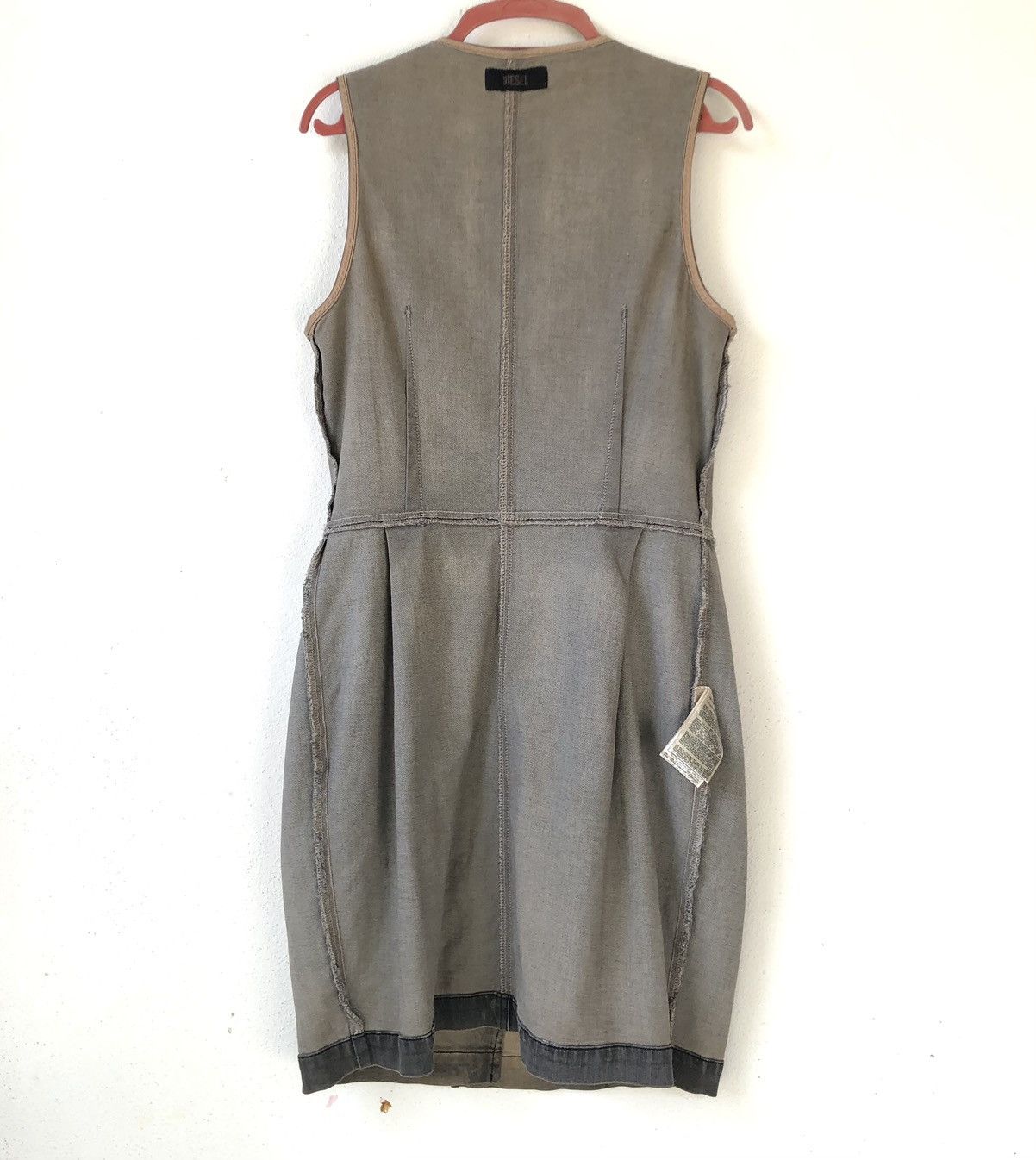 Diesel DIESEL Black Label Distressed Denim Dress Size M / US 6-8 / IT 42-44 - 9 Thumbnail