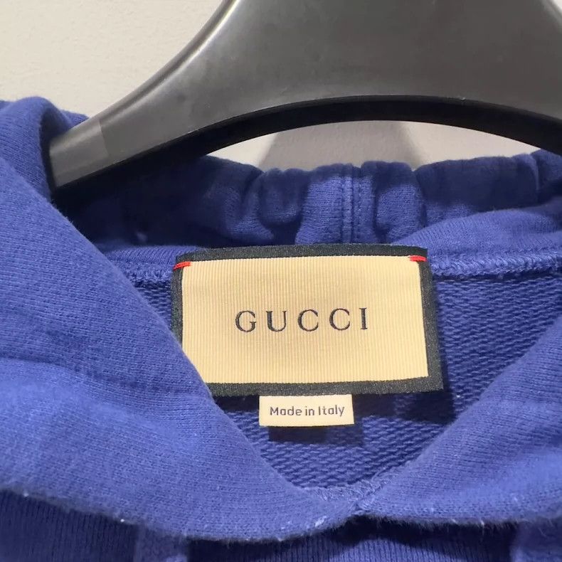 Gucci Gucci Blue old logo hoodie 2502-Nextarrow Size US XS / EU 42 / 0 - 3 Thumbnail