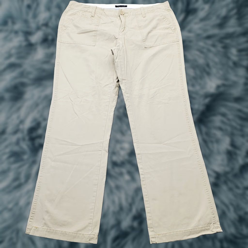 Tommy Hilfiger Tommy Hilfiger Workwear Pants Womens 10 Tan Classic Straight LegSize 10 Womens Tan Pants Size 32" / US 10 / IT 46 - 1 Thumbnail