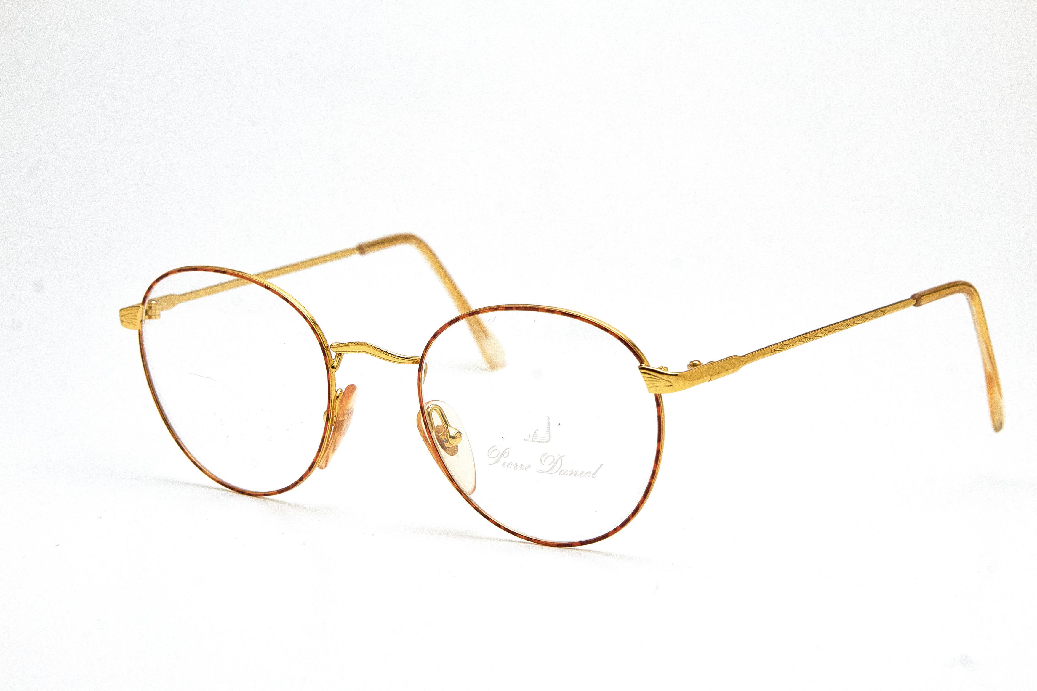 Vintage Old Money Pierre Daniel Pantos Gold Tortoise Round-Lux Specs Size ONE SIZE - 1 Thumbnail