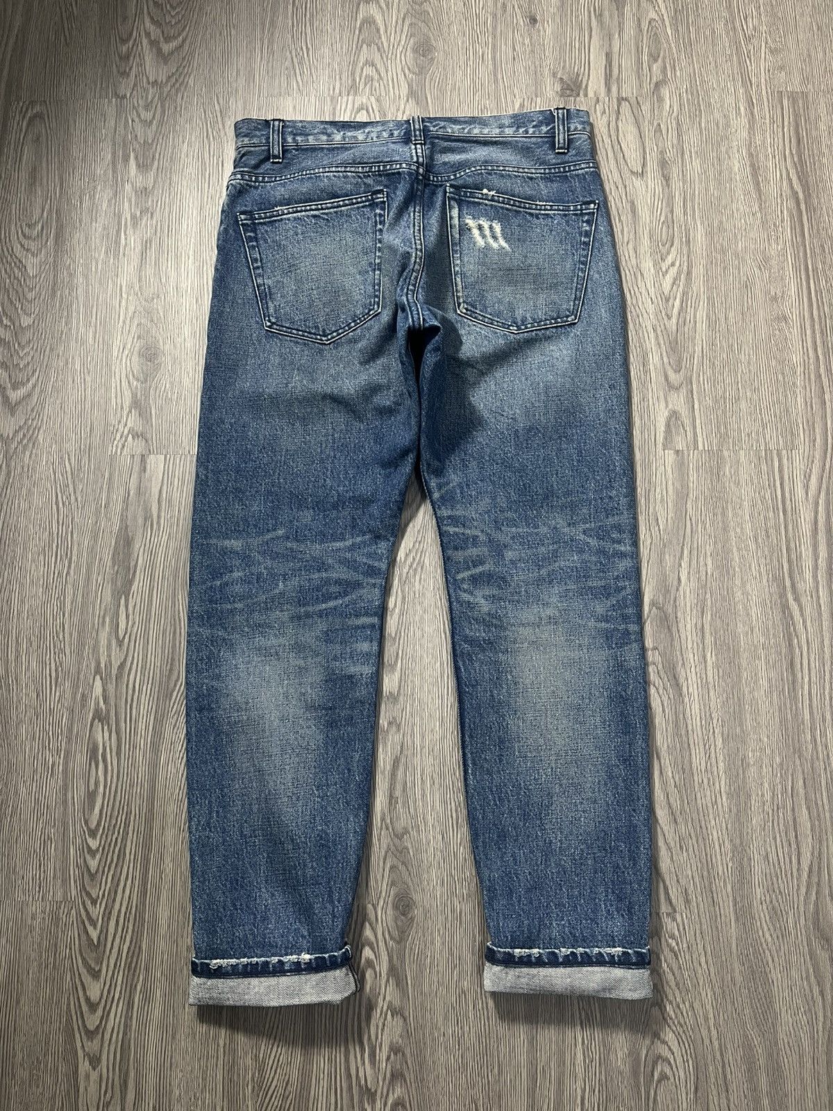 Japanese Brand 🇯🇵 Distressed Beauty & Youth United Arrows Selvedge Jeans Size US 32 / EU 48 - 5 Thumbnail