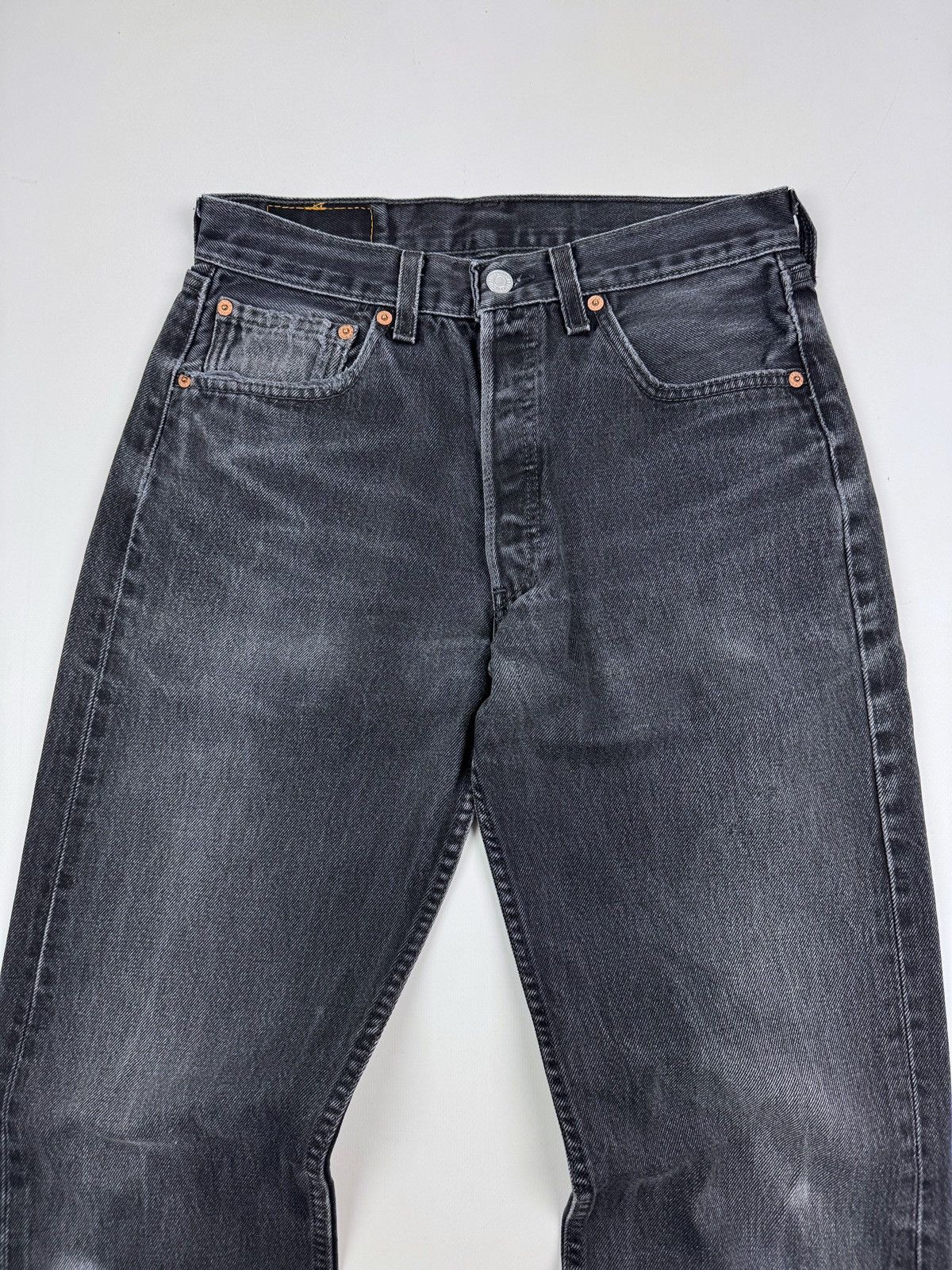 Levi's 1990’s Vintage Distressed Levi’s 501 Washed Gray Jeans Pants Size US 31 - 6 Thumbnail