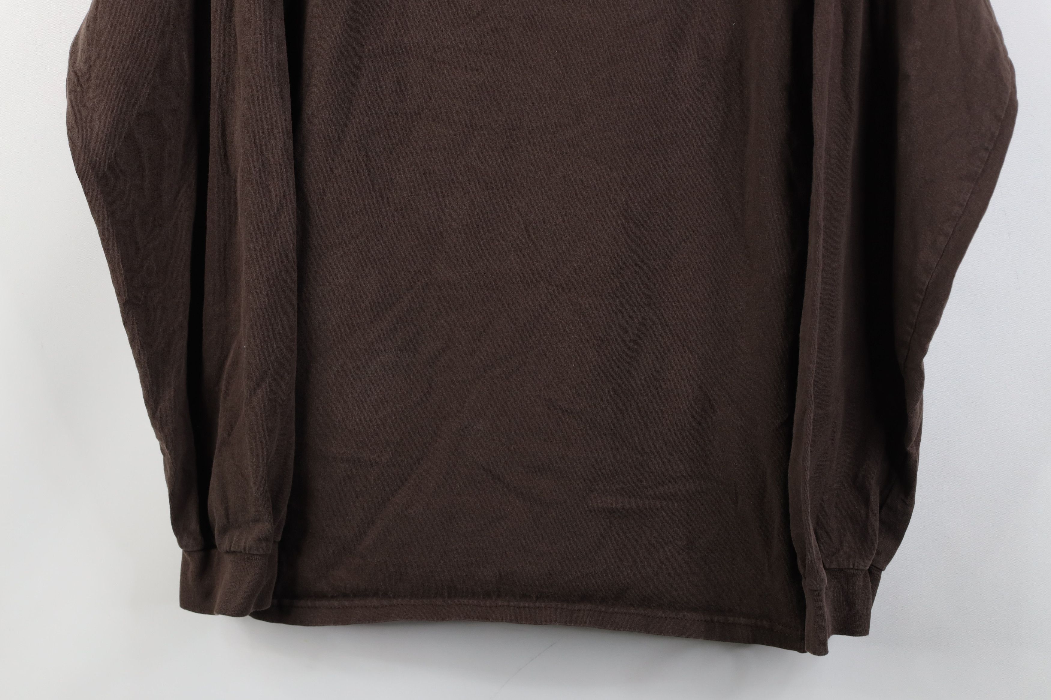 Vintage Vintage Y2K Streetwear Long Sleeve T-Shirt Brown Cotton Size US M / EU 48-50 / 2 - 3 Thumbnail