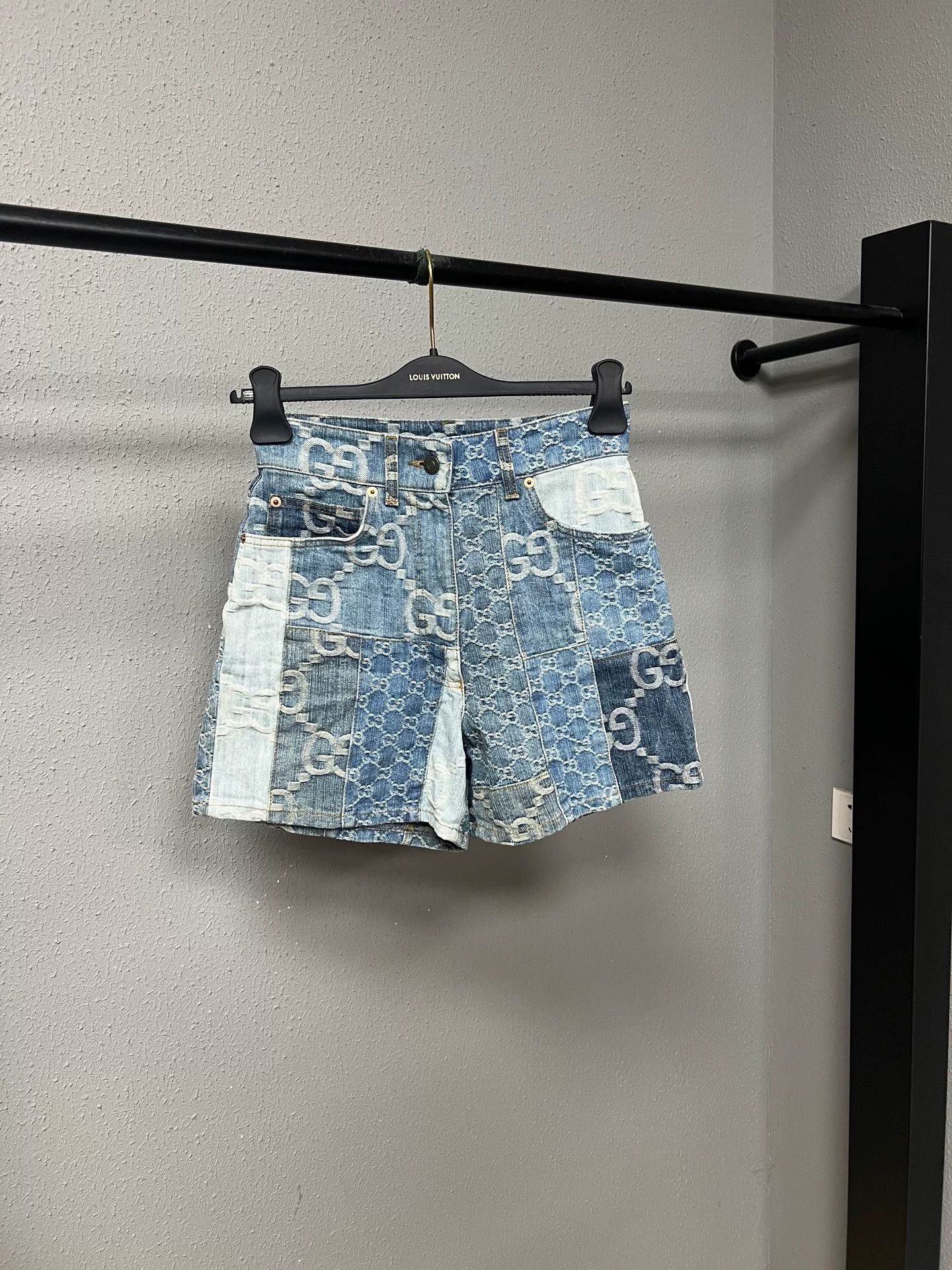 Gucci Gucci Distressed Monogram Denim Shorts Size US S / EU 44-46 / 1 - 1 Thumbnail