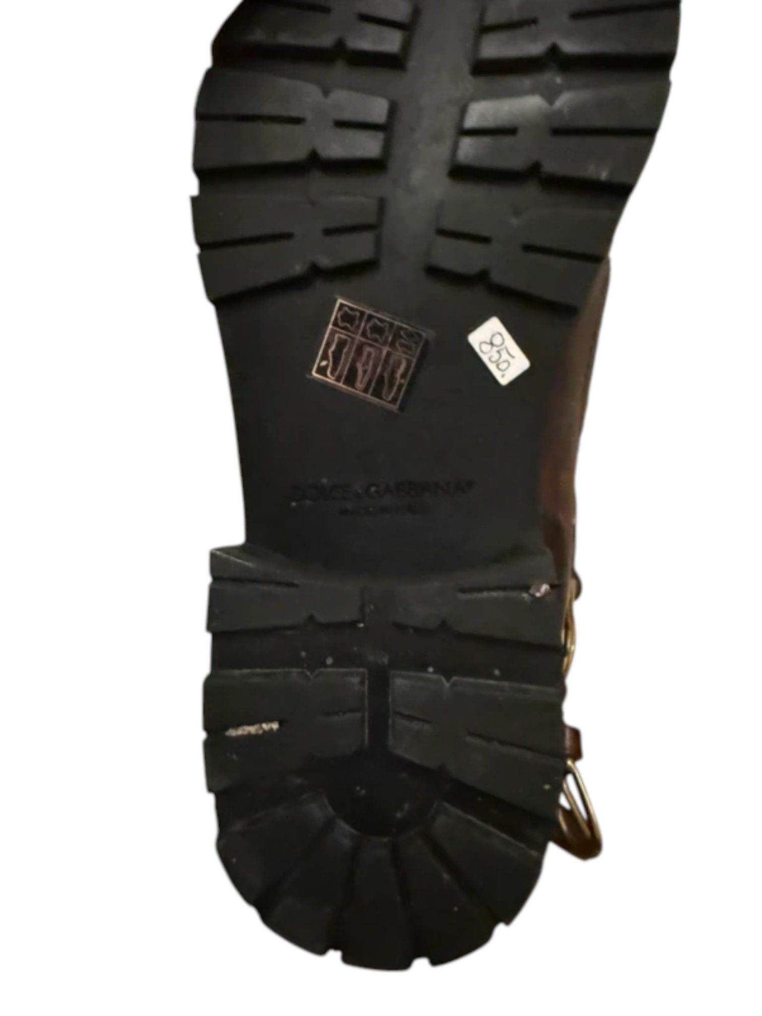 Dolce & Gabbana Dolce & Gabbana Brown Harness Lace-Up Combat Boots Size US 7 / EU 40 - 7 Thumbnail