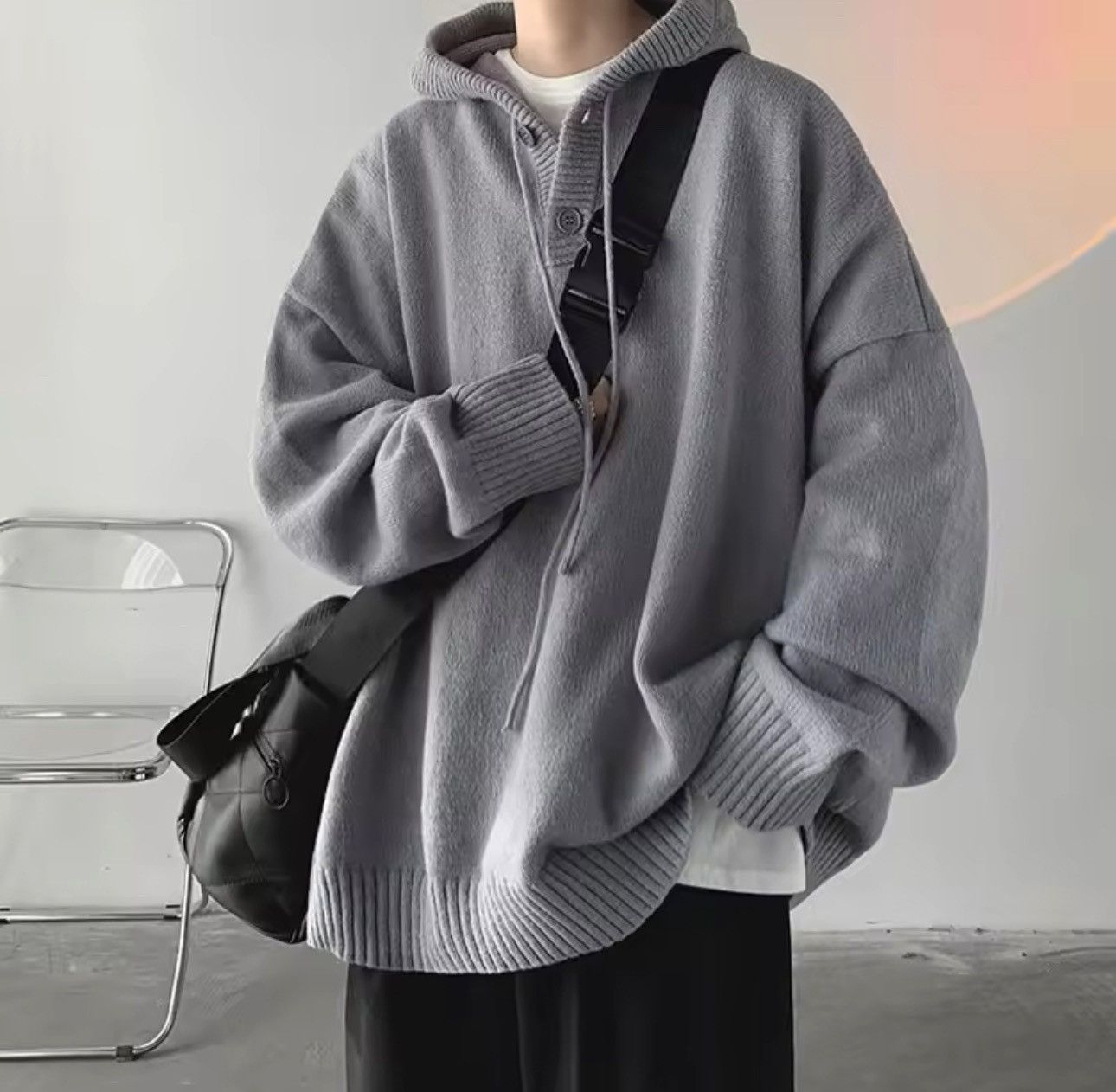 Vintage Streetwear Casual Classic Loose Knitted Pullover Sweater Size US XL / EU 56 / 4 - 2 Thumbnail