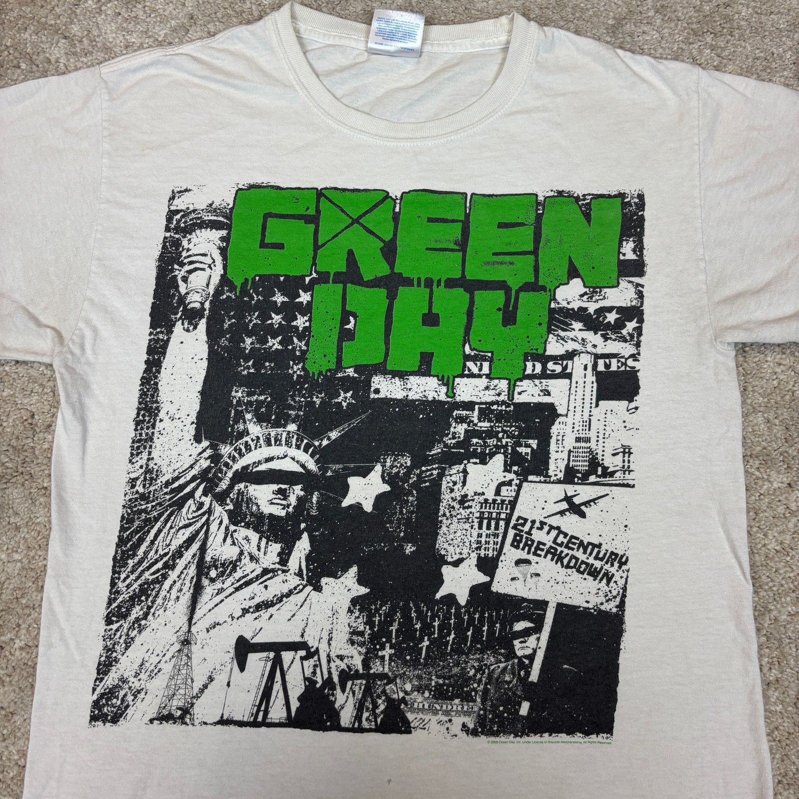 Hanes Green Day 21st Century Breakdown Album 2009 T Shirt Men's M Size US M / EU 48-50 / 2 - 2 Thumbnail