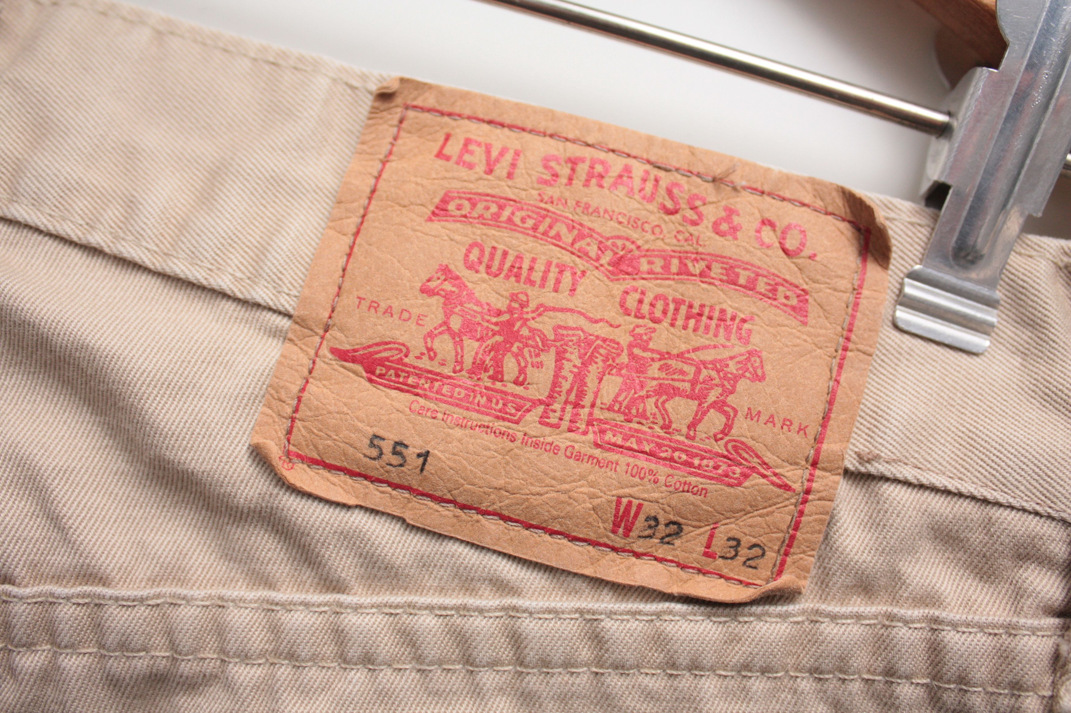 Levi's Vintage Clothing Levi's 551 Vintage Beige Denim Jeans W32L32 Size US 32 / EU 48 - 4 Thumbnail