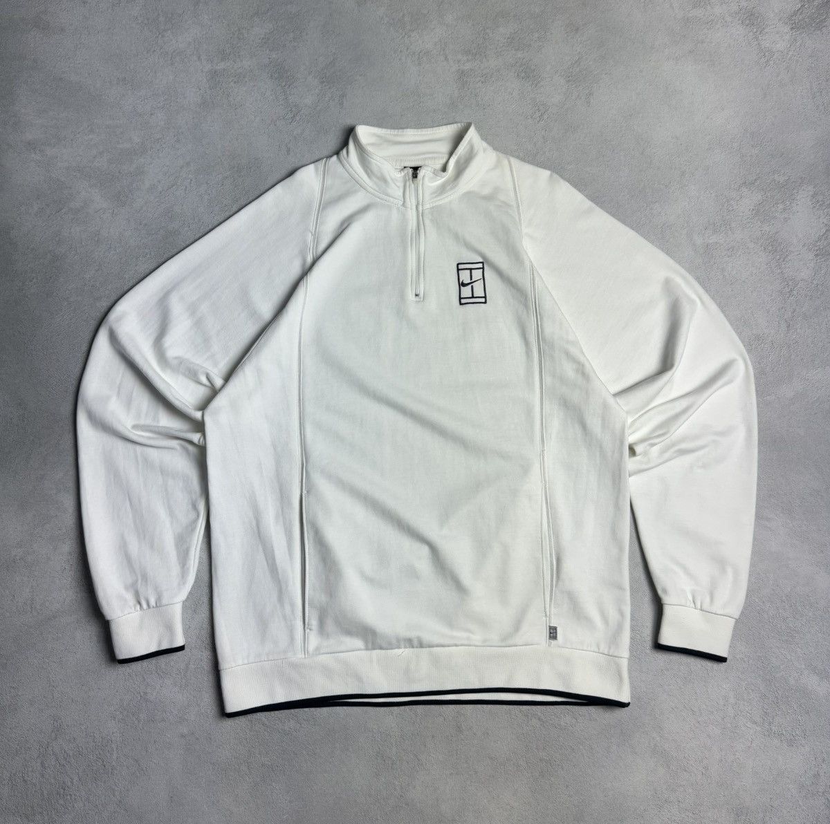 Nike Vintage Nike Challenge Court 1/4 Zip Sweatshirt Size US L / EU 52-54 / 3 - 1 Thumbnail